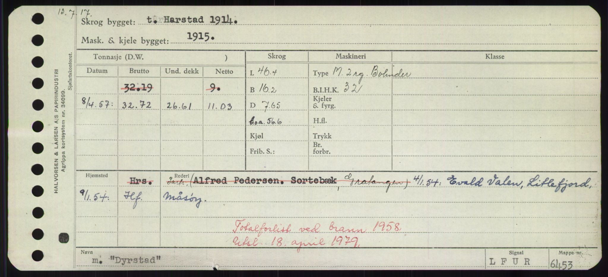 Sjøfartsdirektoratet med forløpere, Skipsmålingen, RA/S-1627/H/Hd/L0008: Fartøy, C-D, p. 727