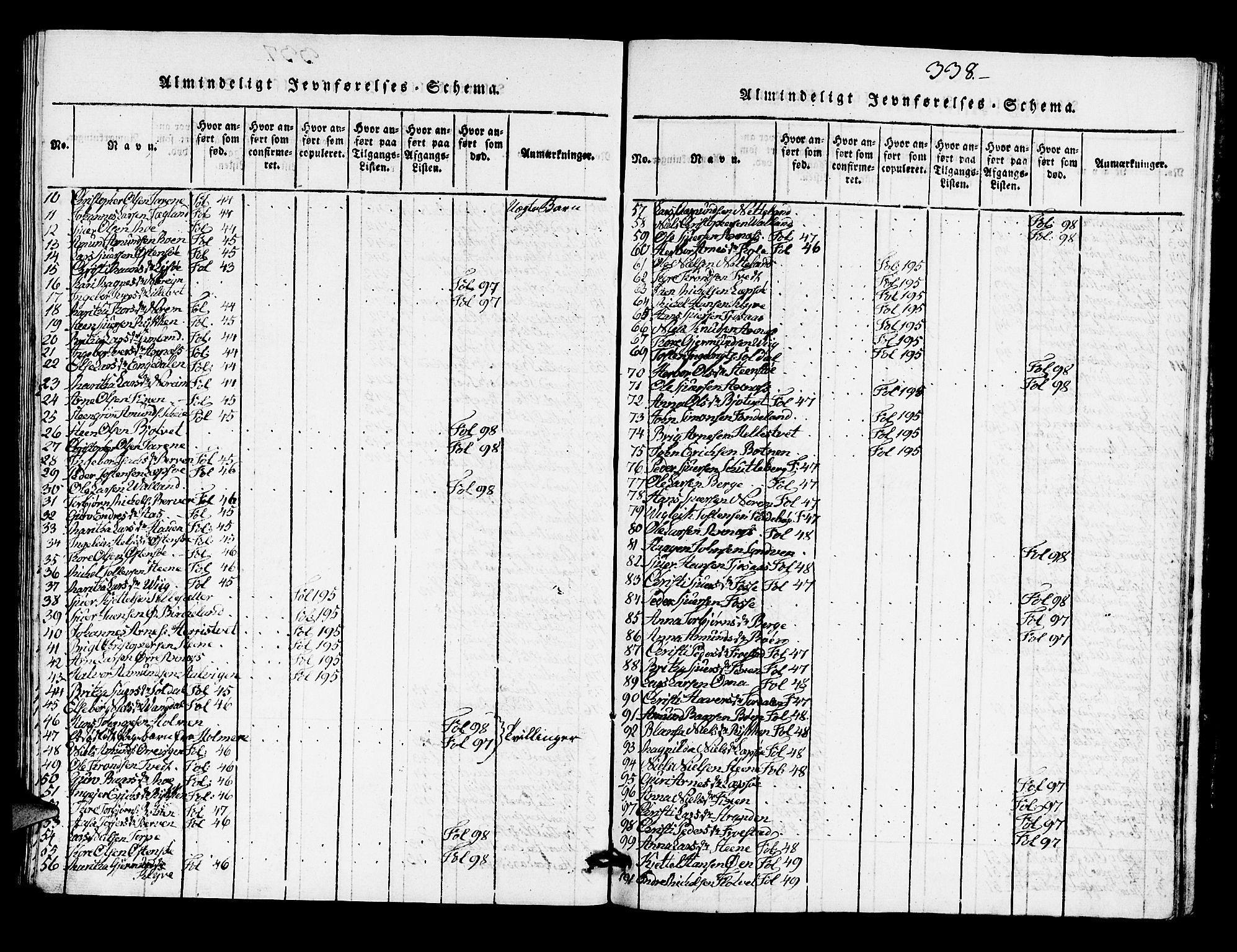 Kvam sokneprestembete, AV/SAB-A-76201/H/Hab: Parish register (copy) no. A 1, 1818-1832, p. 338