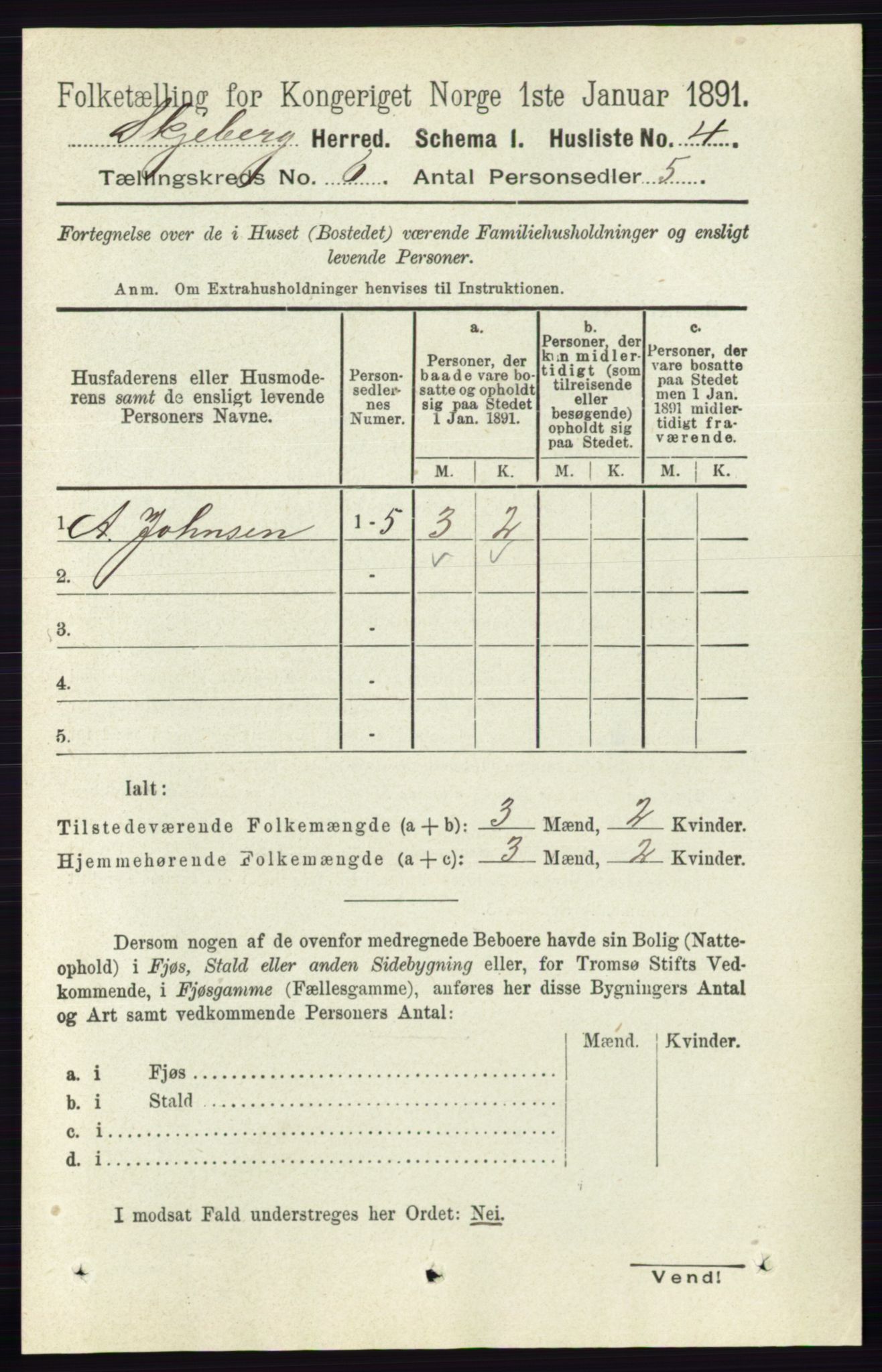 RA, 1891 census for 0115 Skjeberg, 1891, p. 2750