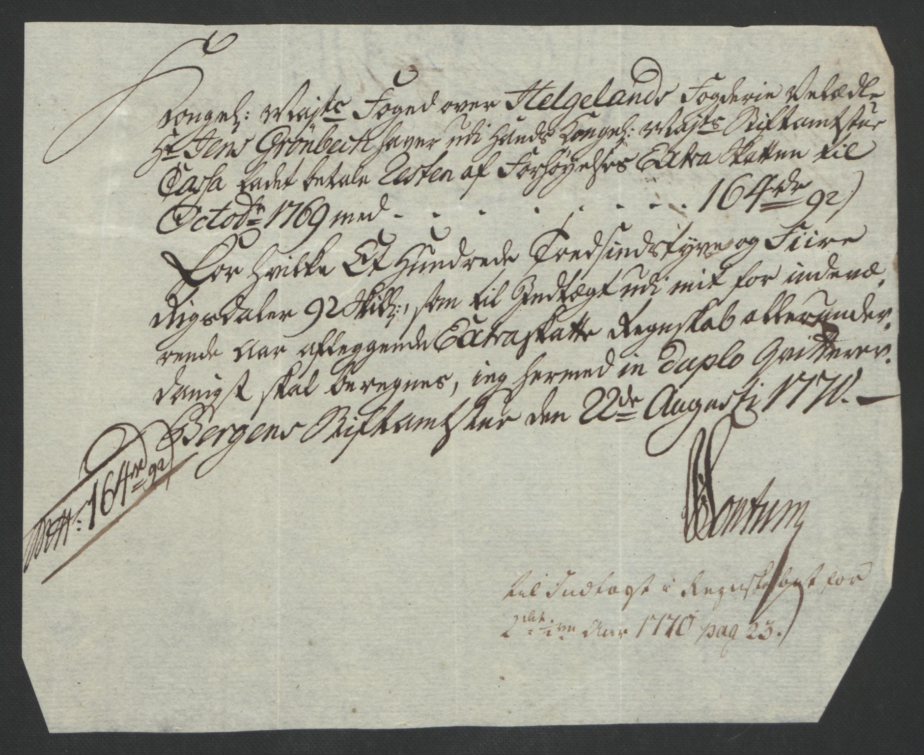 Rentekammeret inntil 1814, Reviderte regnskaper, Fogderegnskap, RA/EA-4092/R65/L4573: Ekstraskatten Helgeland, 1762-1772, p. 304