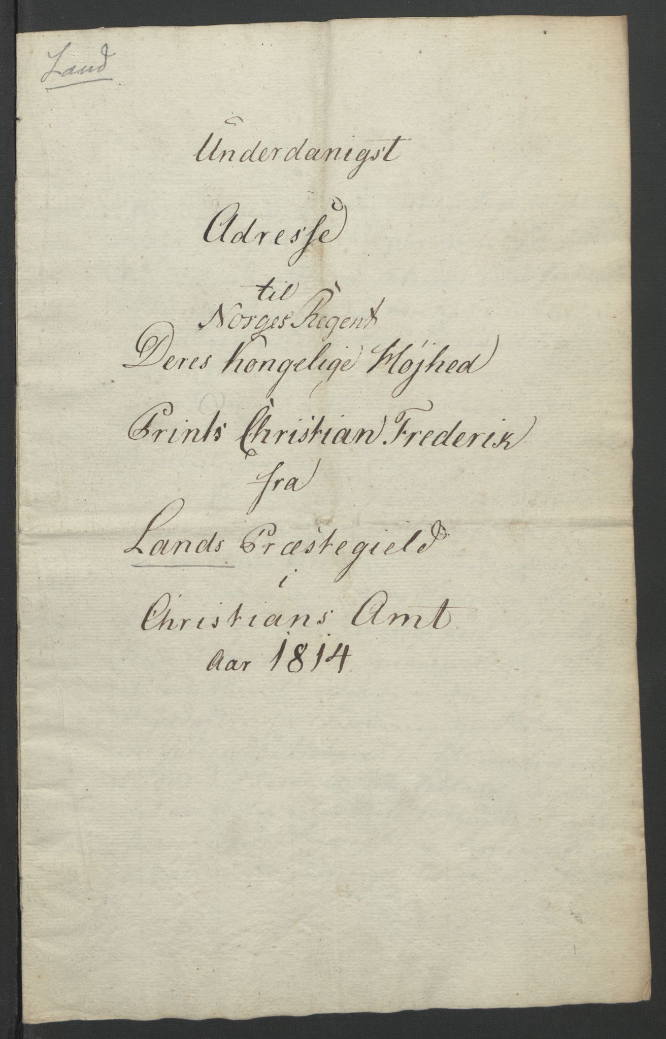Statsrådssekretariatet, RA/S-1001/D/Db/L0007: Fullmakter for Eidsvollsrepresentantene i 1814. , 1814, p. 267