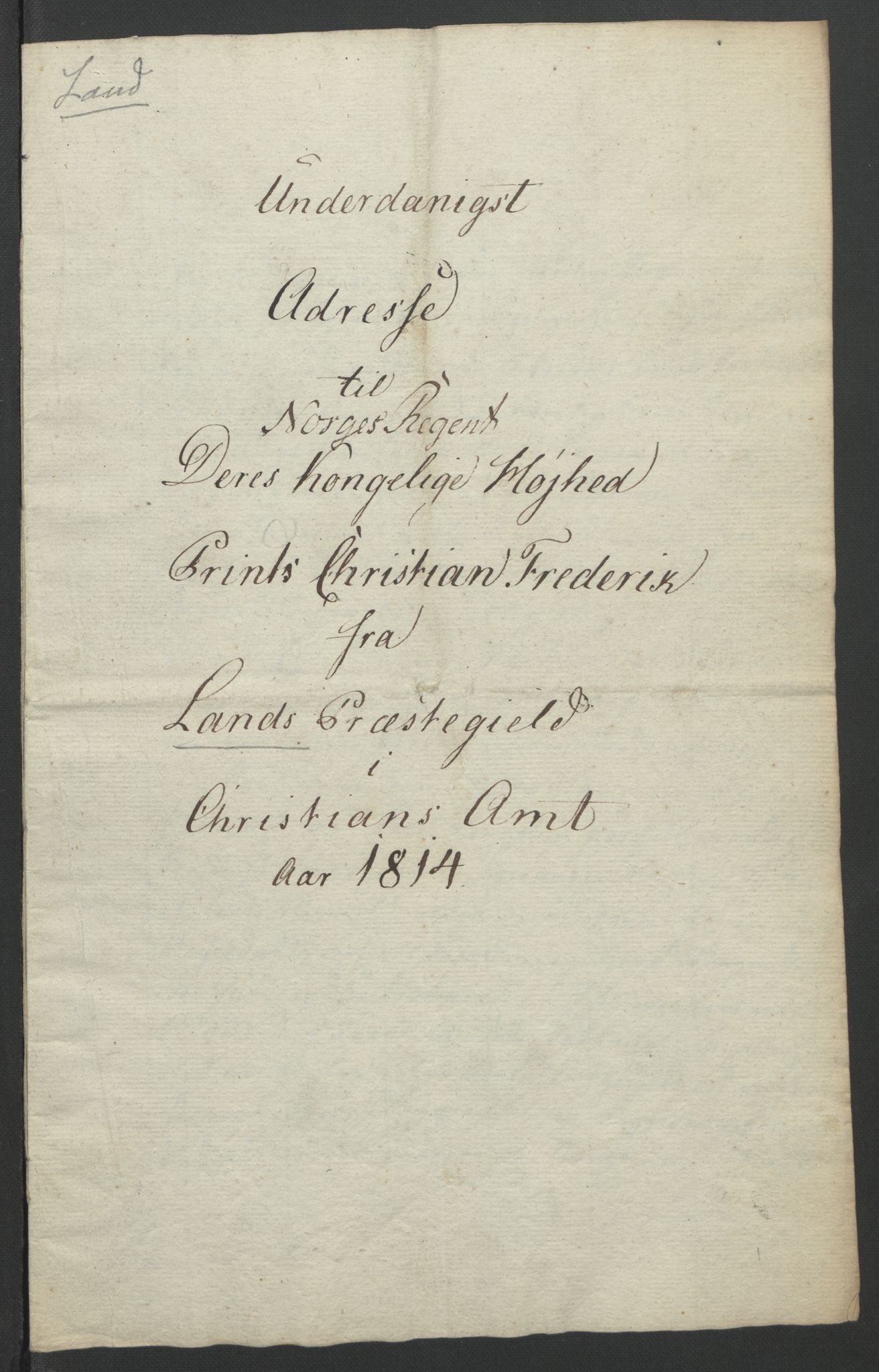 Statsrådssekretariatet, AV/RA-S-1001/D/Db/L0007: Fullmakter for Eidsvollsrepresentantene i 1814. , 1814, p. 267