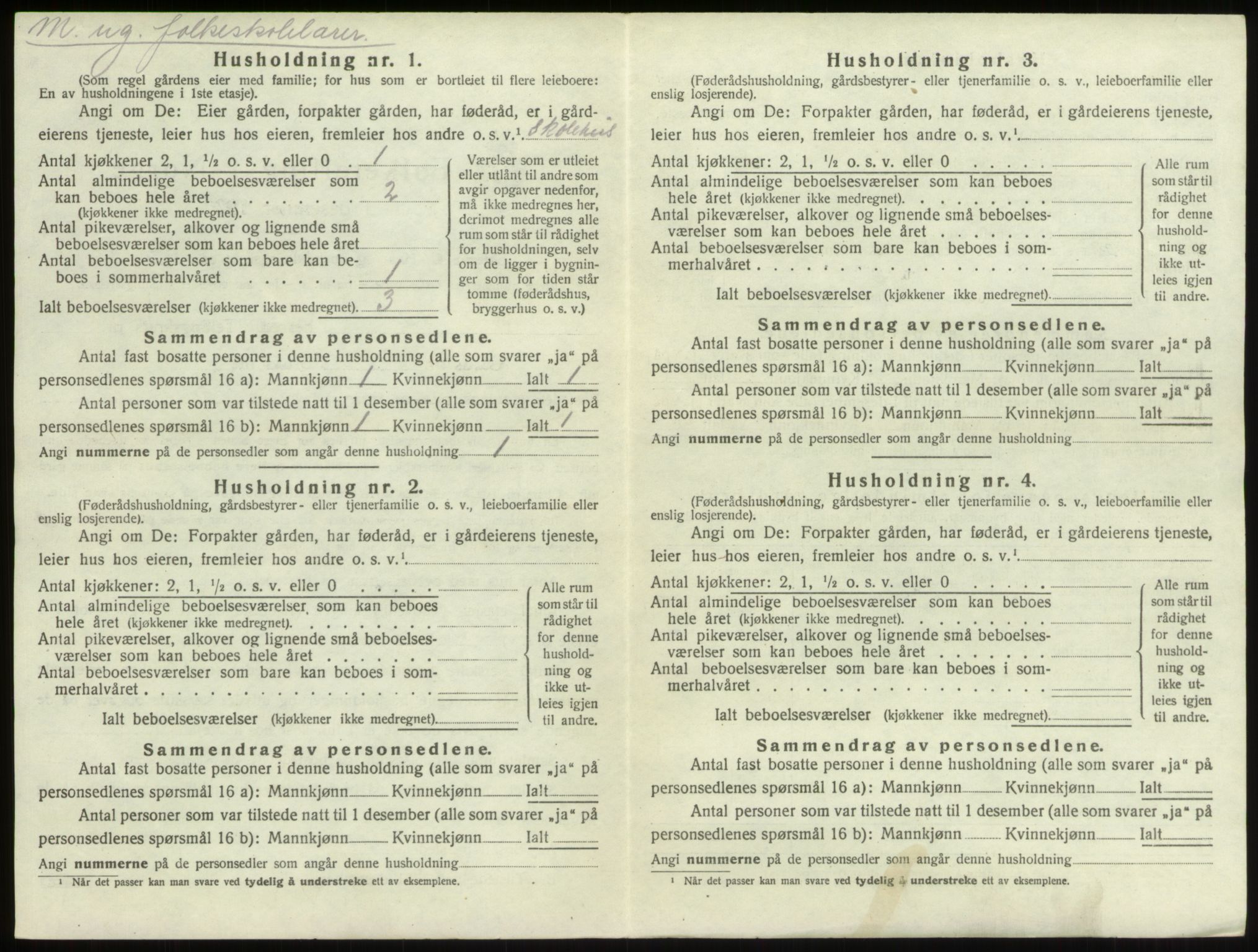 SAO, 1920 census for Borge, 1920, p. 273