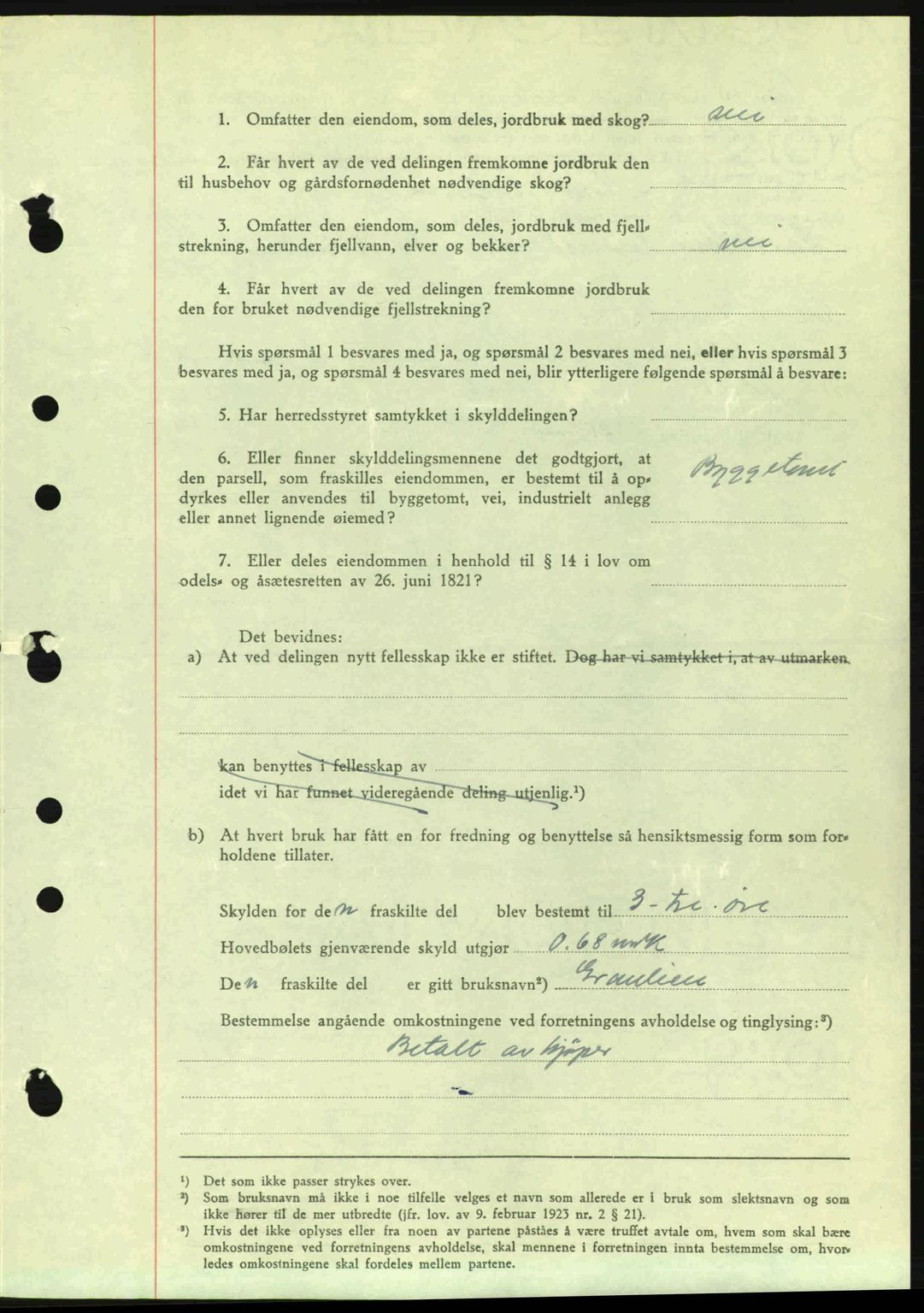 Midhordland sorenskriveri, SAB/A-3001/1/G/Gb/Gbj/L0019: Mortgage book no. A37-38, 1944-1945, Diary no: : 3678/1944