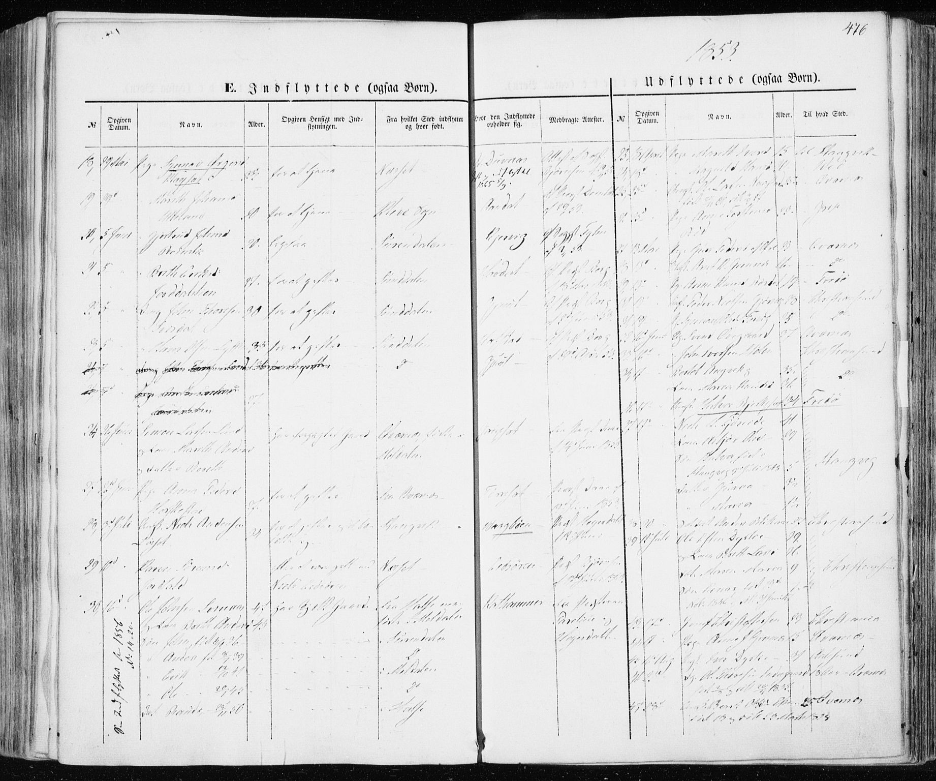 Ministerialprotokoller, klokkerbøker og fødselsregistre - Møre og Romsdal, AV/SAT-A-1454/586/L0984: Parish register (official) no. 586A10, 1844-1856, p. 476