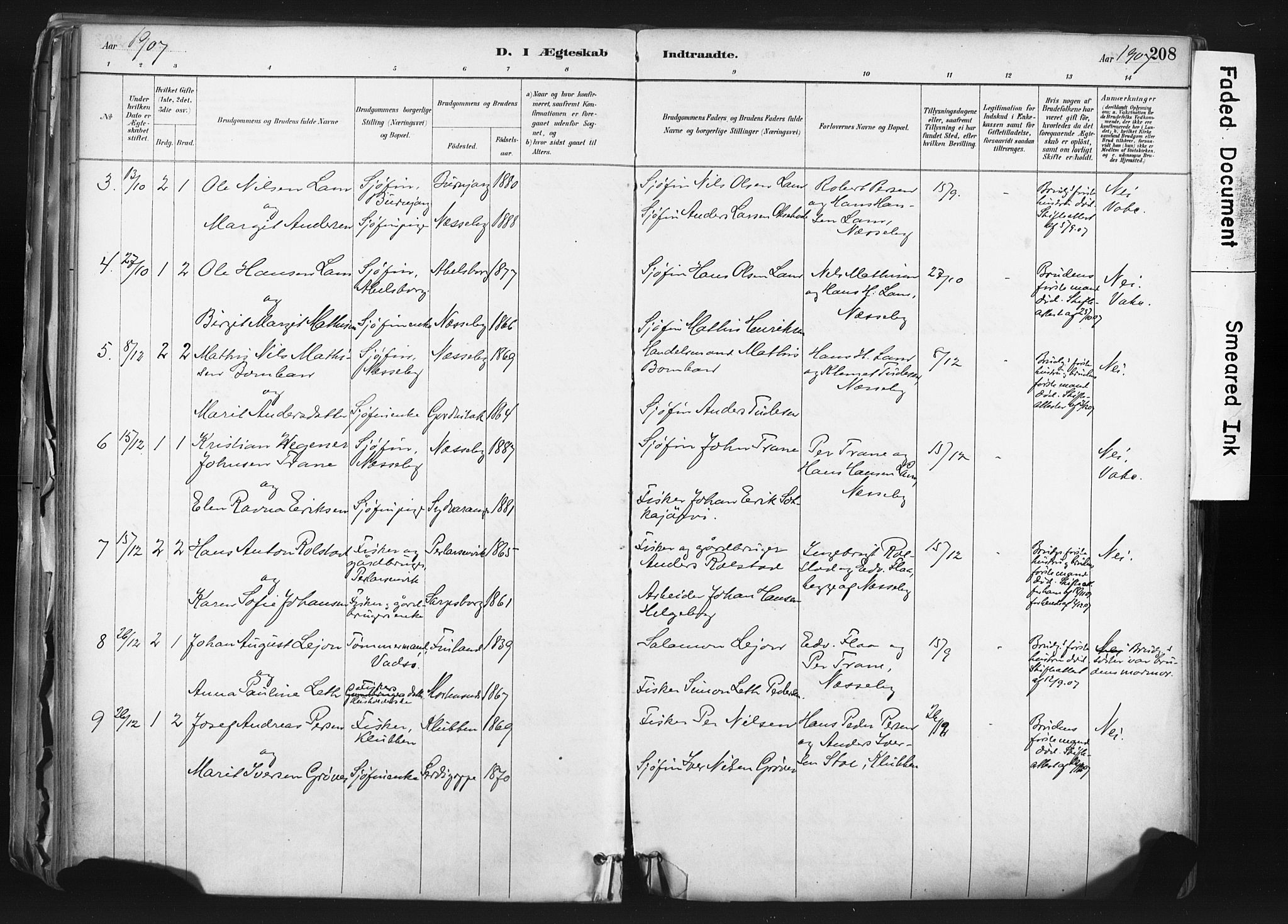 Nesseby sokneprestkontor, SATØ/S-1330/H/Ha/L0006kirke: Parish register (official) no. 6, 1885-1985, p. 208