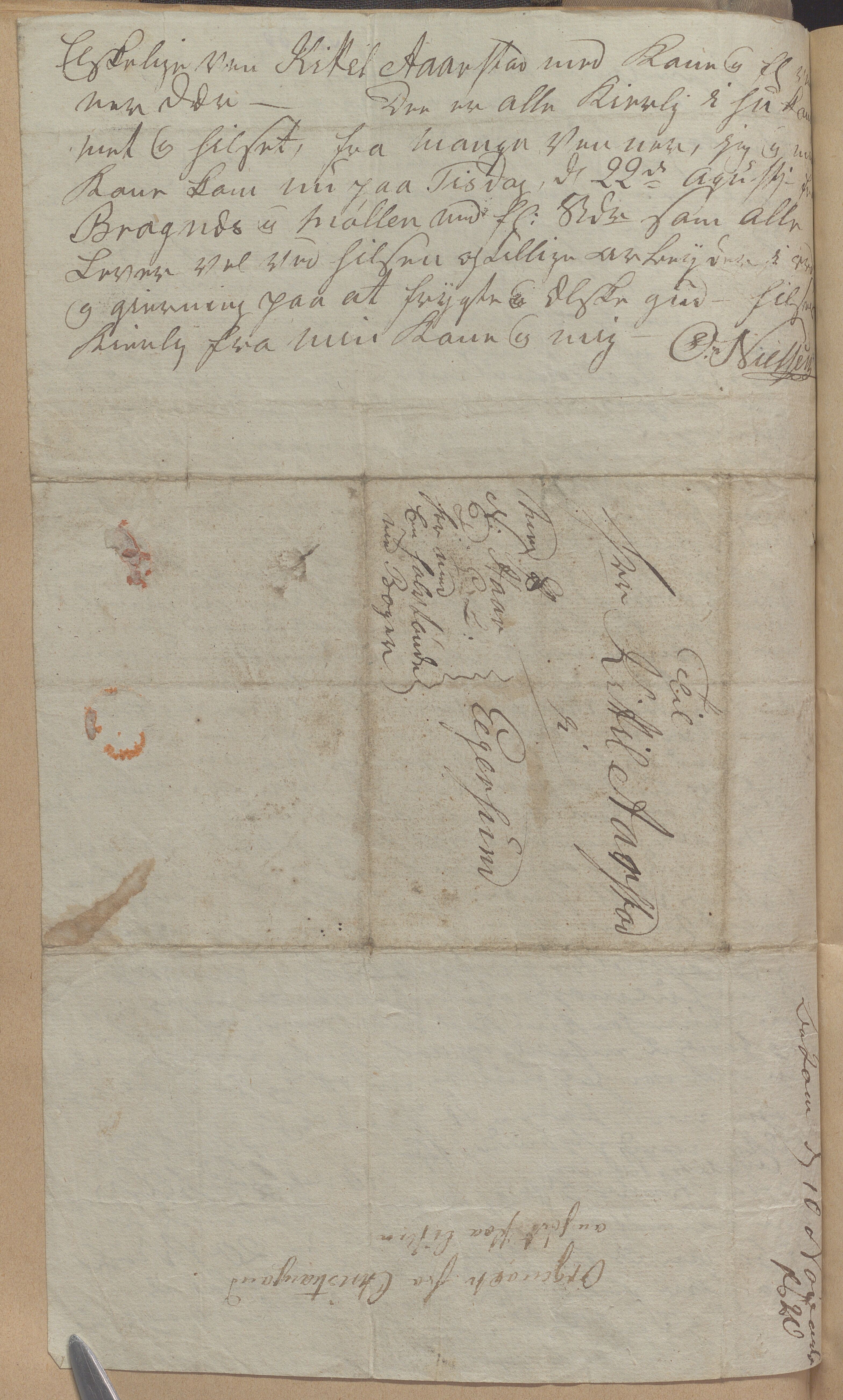 Heggtveitsamlingen, TMF/A-1007/H/L0050: Innbundne brev, Ms A, med innlagt registratur. , 1800-1850