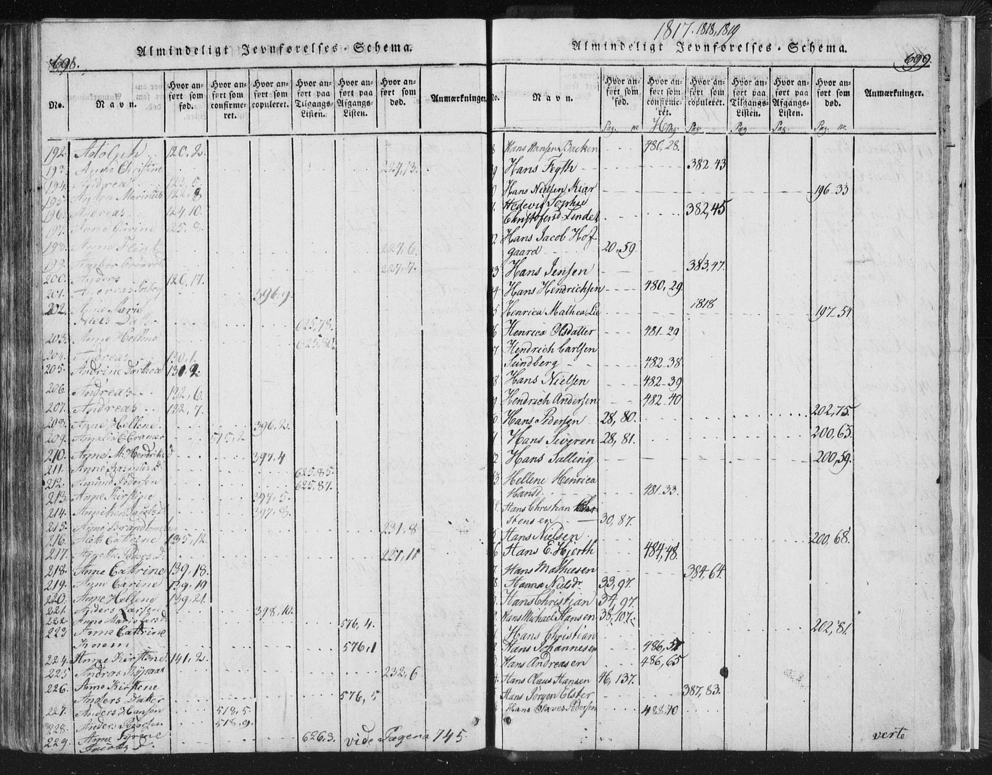 Strømsø kirkebøker, AV/SAKO-A-246/F/Fb/L0004: Parish register (official) no. II 4, 1814-1843, p. 698-699