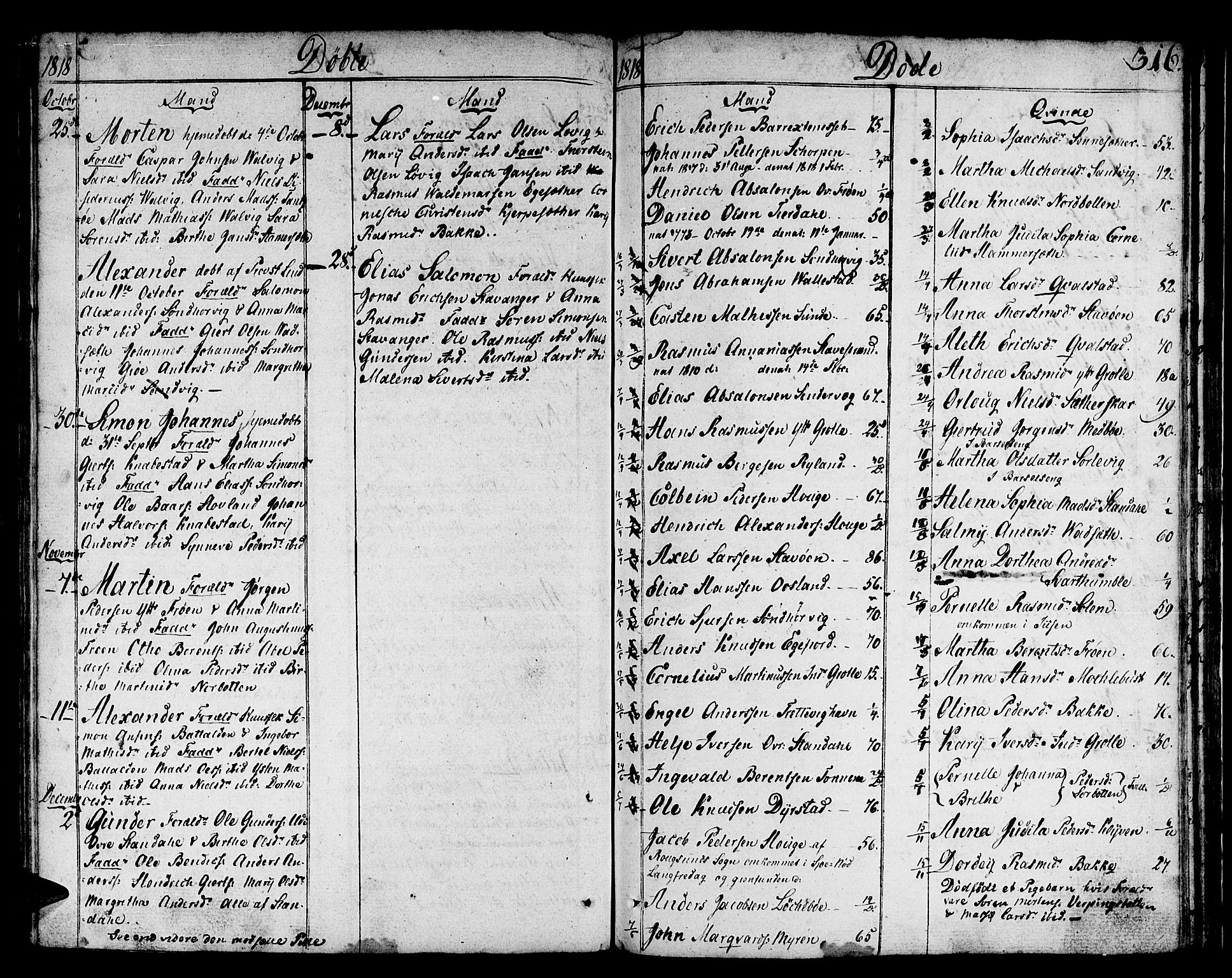 Kinn sokneprestembete, AV/SAB-A-80801/H/Haa/Haaa/L0003: Parish register (official) no. A 3, 1785-1821, p. 316