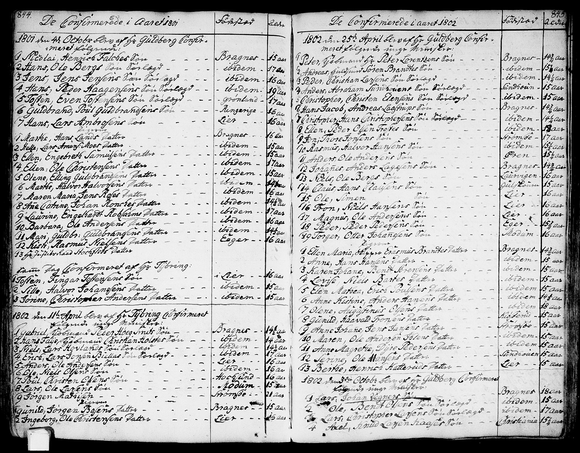 Bragernes kirkebøker, SAKO/A-6/F/Fa/L0006a: Parish register (official) no. I 6, 1782-1814, p. 844-845