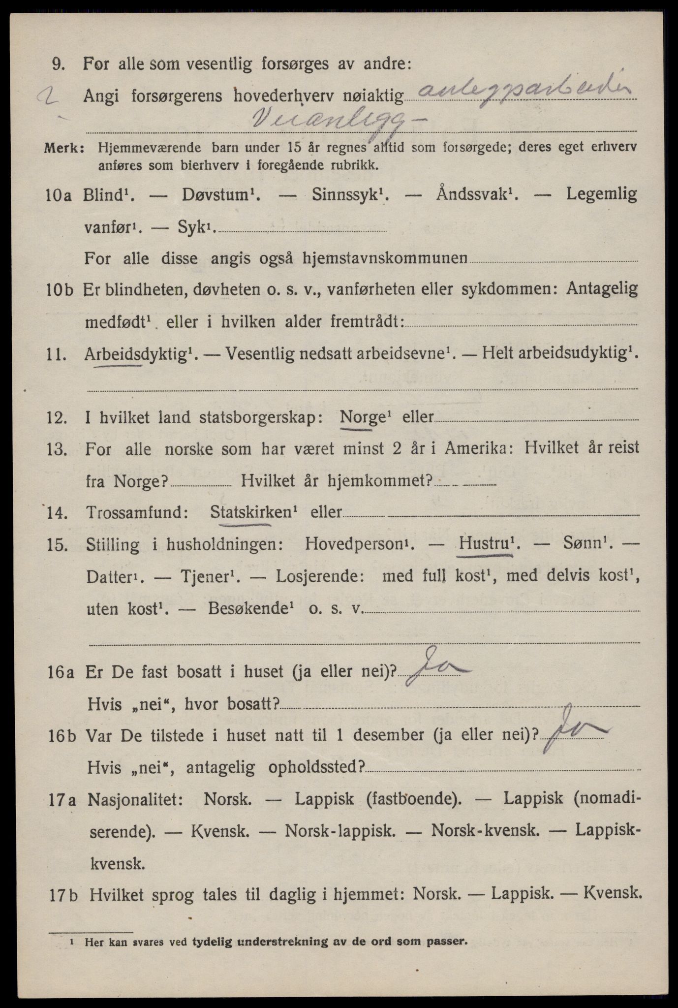 SAT, 1920 census for Hol, 1920, p. 1926