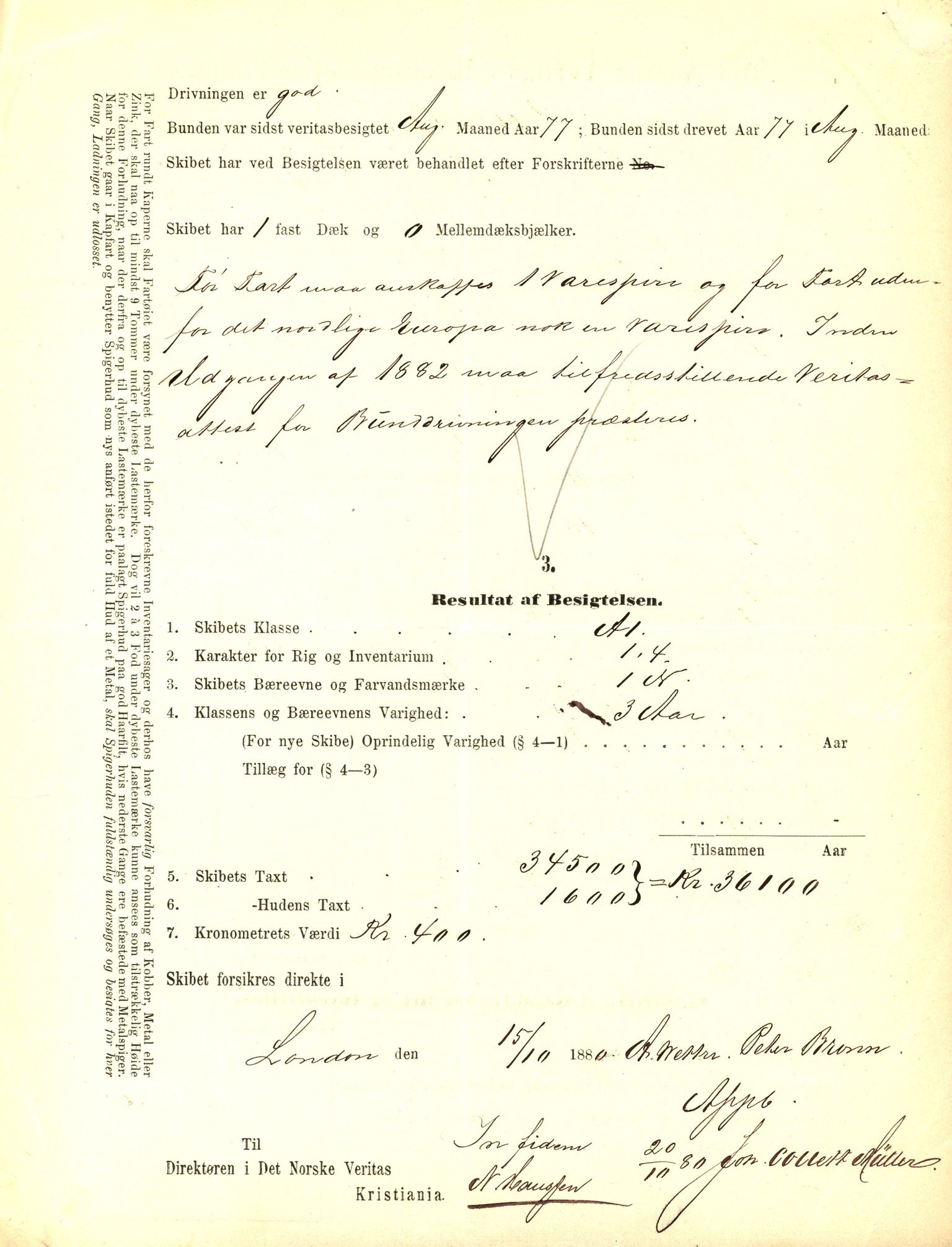 Pa 63 - Østlandske skibsassuranceforening, VEMU/A-1079/G/Ga/L0014/0006: Havaridokumenter / Hasselø, Argonaut, Freyr, 1881, p. 14