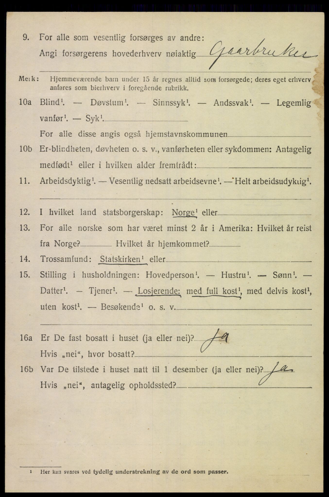 SAK, 1920 census for Konsmo, 1920, p. 1221
