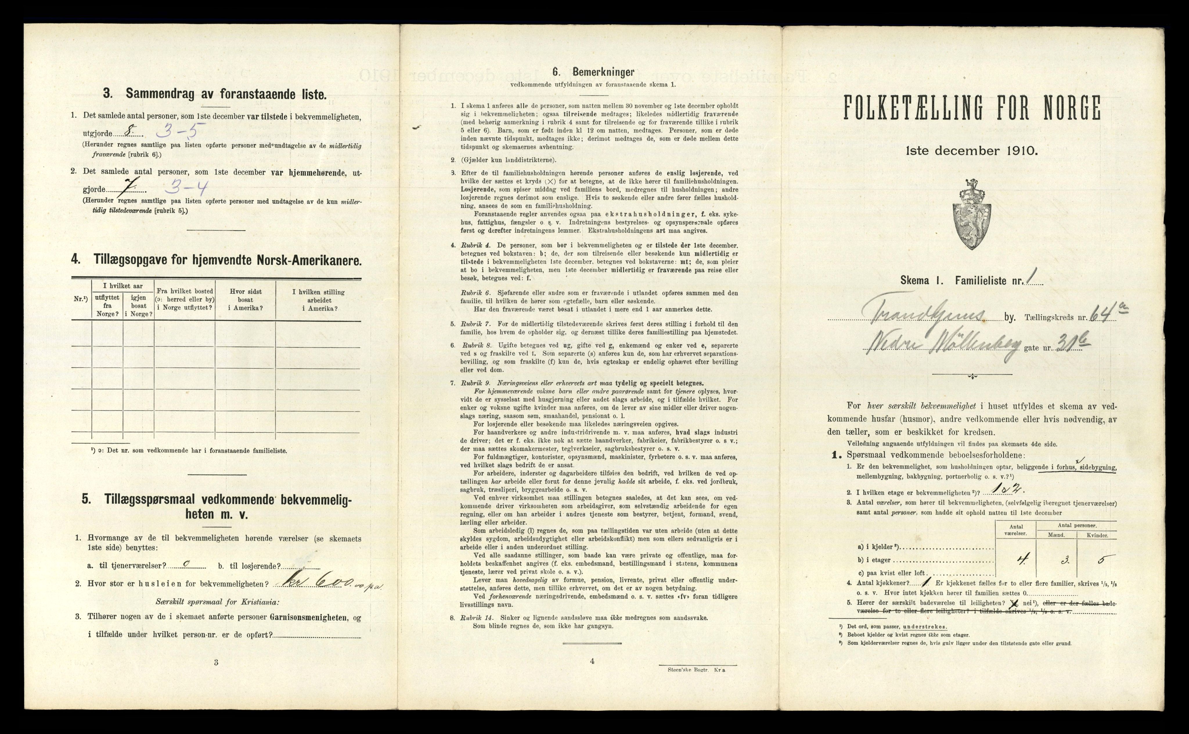 RA, 1910 census for Trondheim, 1910, p. 17251