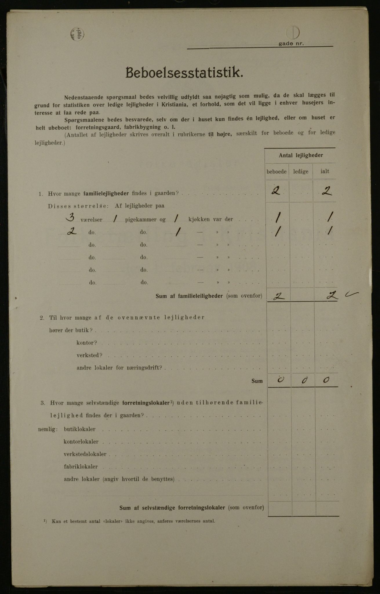 OBA, Municipal Census 1908 for Kristiania, 1908, p. 833