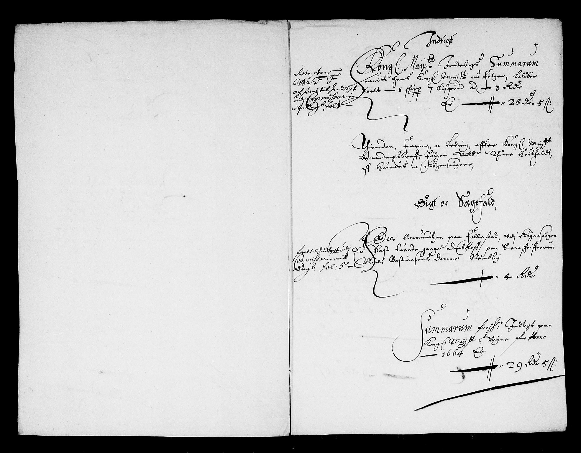 Rentekammeret inntil 1814, Reviderte regnskaper, Stiftamtstueregnskaper, Landkommissariatet på Akershus og Akershus stiftamt, AV/RA-EA-5869/R/Ra/L0021: Landkommissariatet på Akershus, 1664