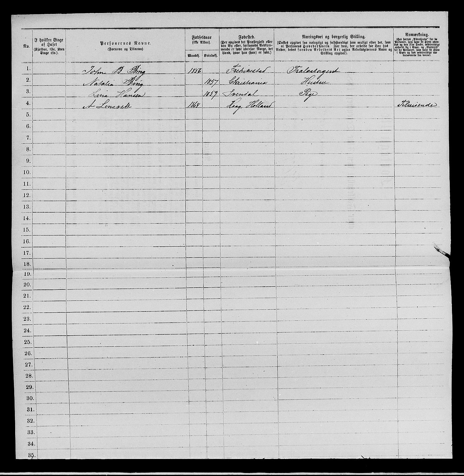 RA, 1885 census for 0103 Fredrikstad, 1885, p. 75