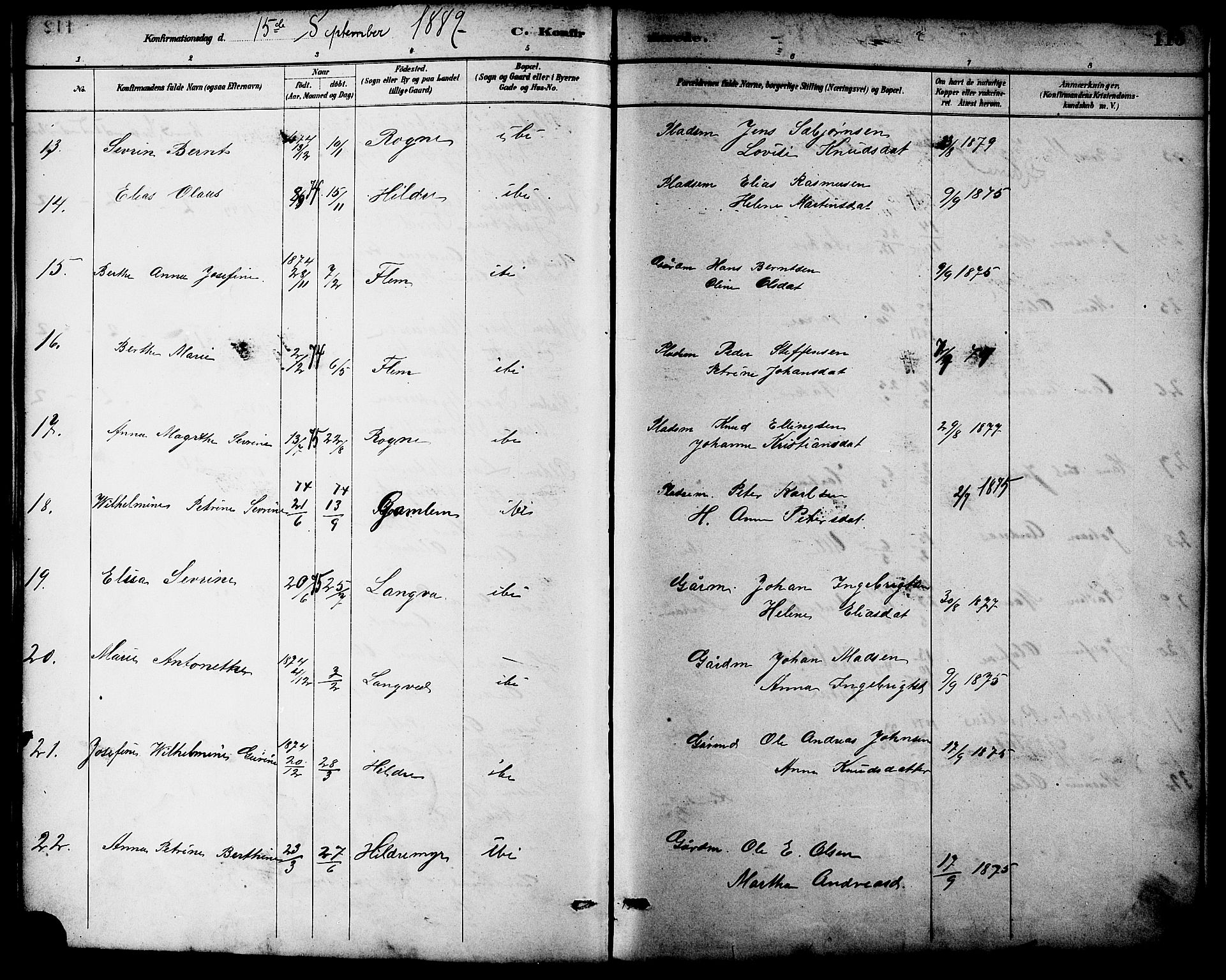 Ministerialprotokoller, klokkerbøker og fødselsregistre - Møre og Romsdal, AV/SAT-A-1454/536/L0501: Parish register (official) no. 536A10, 1884-1896, p. 113