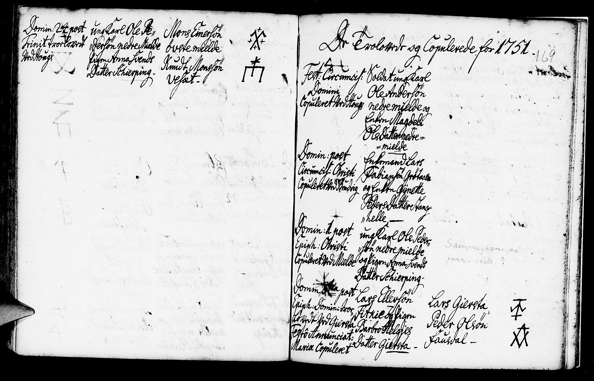 Haus sokneprestembete, AV/SAB-A-75601/H/Haa: Parish register (official) no. A 6, 1748-1758, p. 169