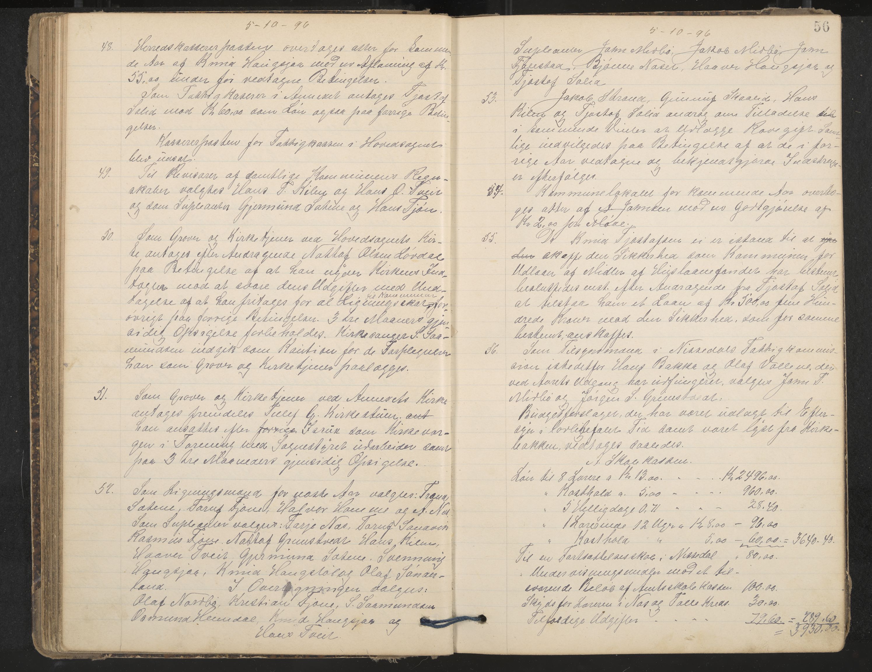 Nissedal formannskap og sentraladministrasjon, IKAK/0830021-1/A/L0003: Møtebok, 1892-1904, p. 56