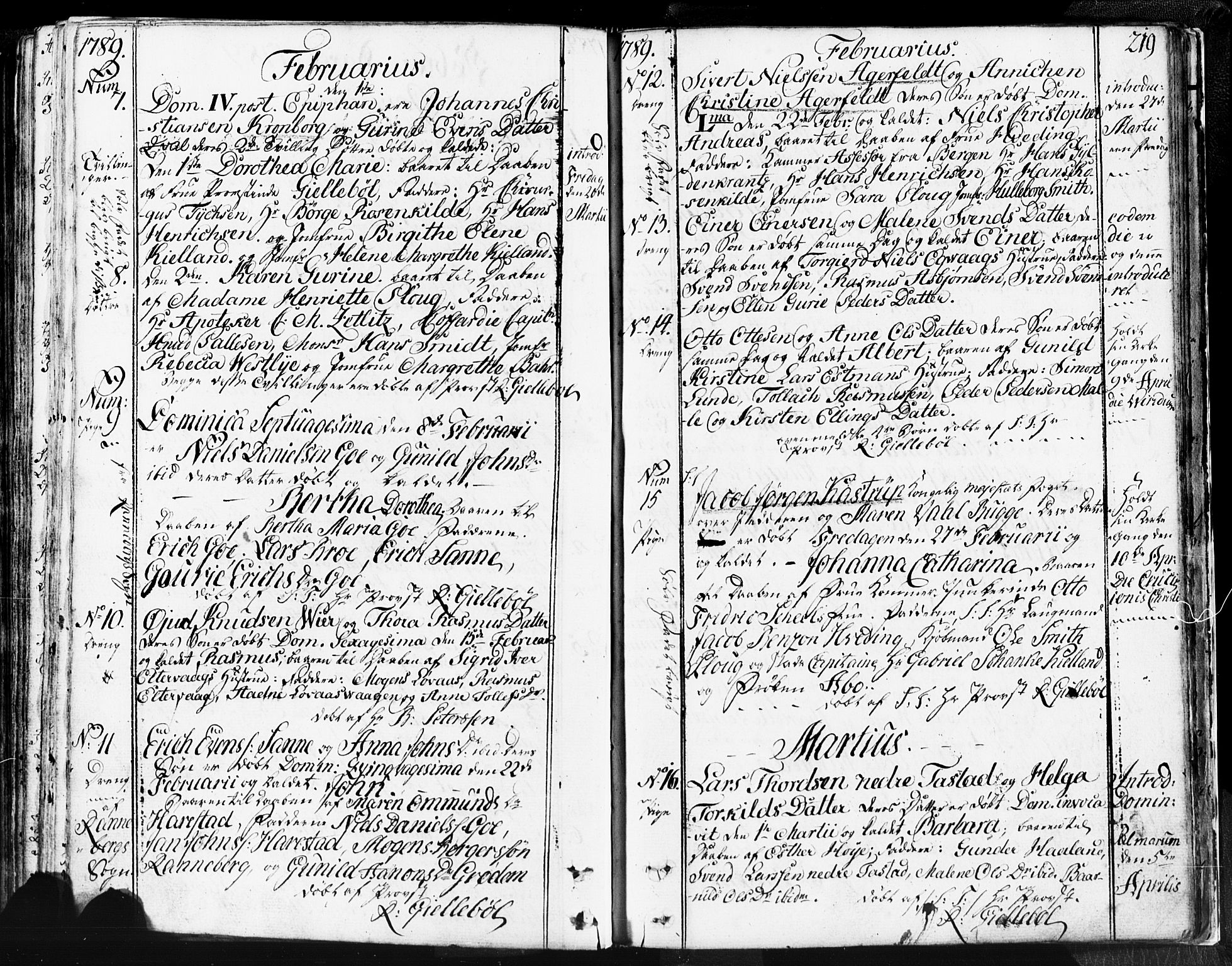 Domkirken sokneprestkontor, SAST/A-101812/001/30/30BB/L0004: Parish register (copy) no. B 4, 1752-1790, p. 219