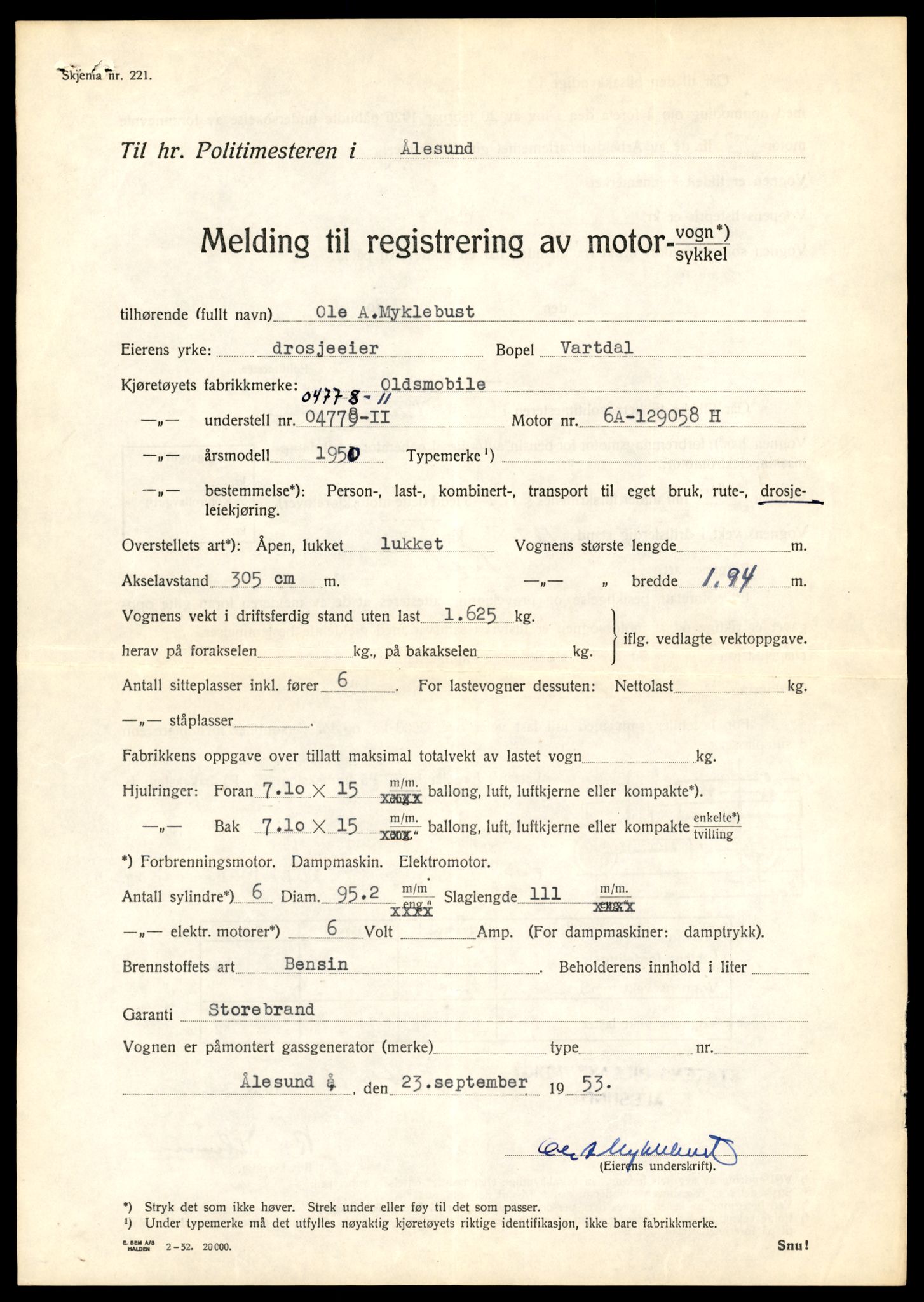 Møre og Romsdal vegkontor - Ålesund trafikkstasjon, AV/SAT-A-4099/F/Fe/L0045: Registreringskort for kjøretøy T 14320 - T 14444, 1927-1998, p. 2647