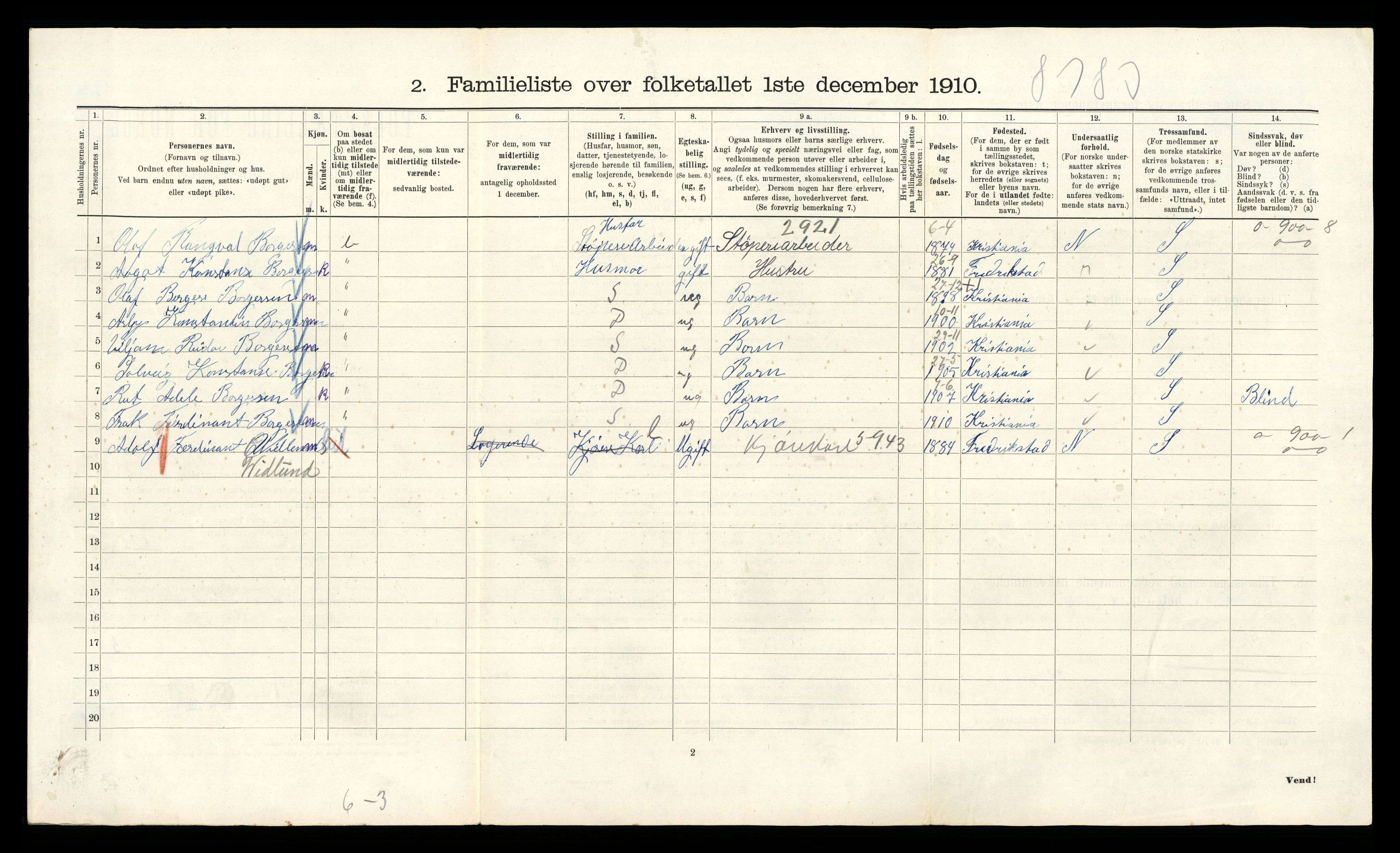 RA, 1910 census for Kristiania, 1910, p. 69386