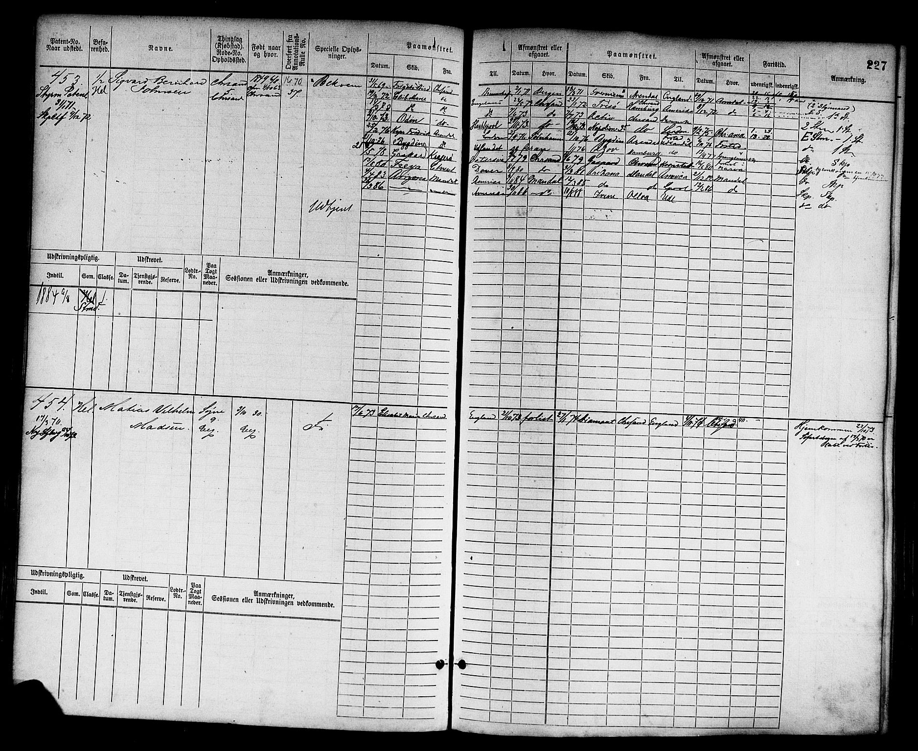 Kristiansand mønstringskrets, AV/SAK-2031-0015/F/Fb/L0003: Hovedrulle nr 1-762, I-10, 1860-1911, p. 240