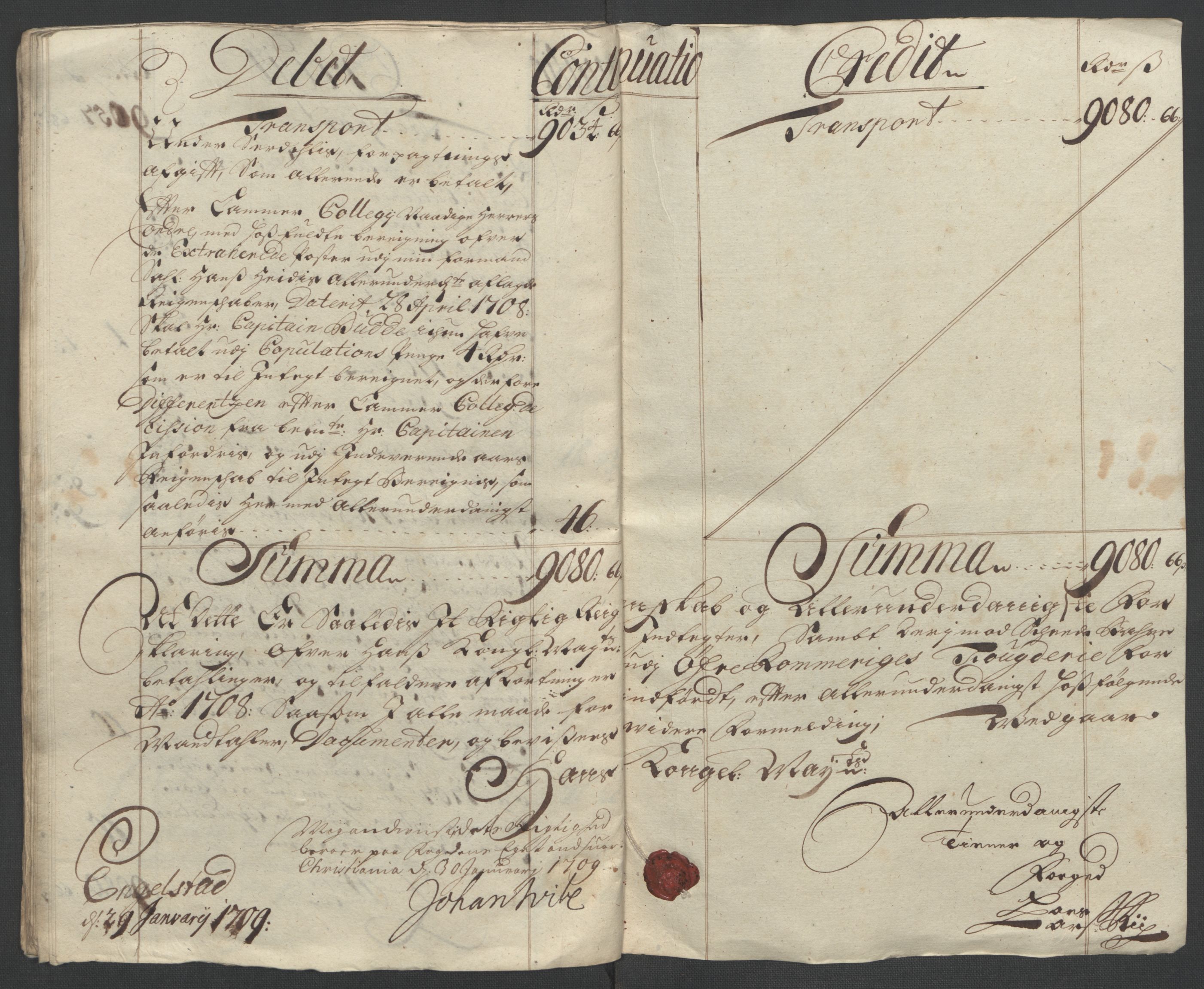 Rentekammeret inntil 1814, Reviderte regnskaper, Fogderegnskap, RA/EA-4092/R12/L0719: Fogderegnskap Øvre Romerike, 1708-1709, p. 23