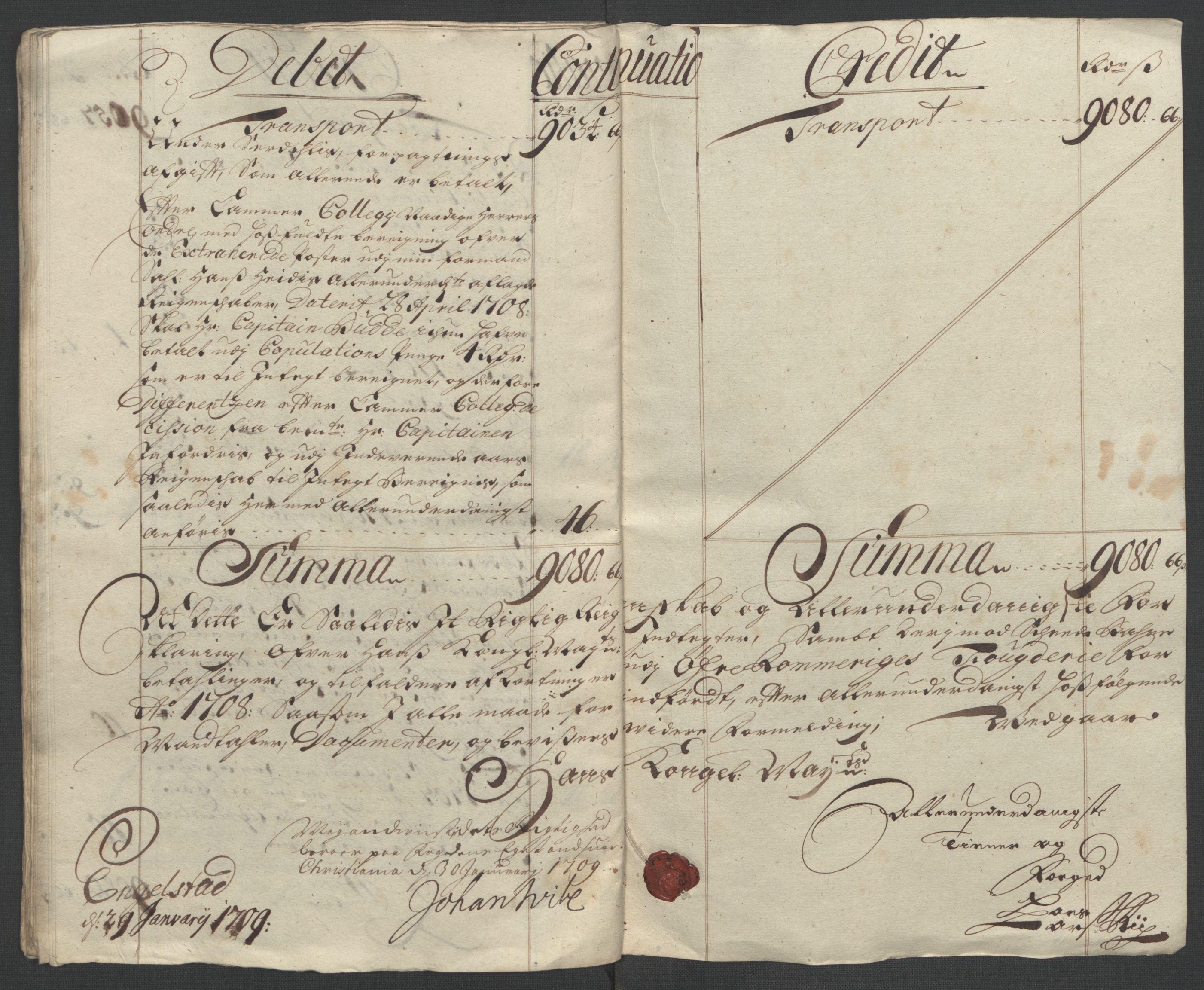 Rentekammeret inntil 1814, Reviderte regnskaper, Fogderegnskap, AV/RA-EA-4092/R12/L0719: Fogderegnskap Øvre Romerike, 1708-1709, p. 23