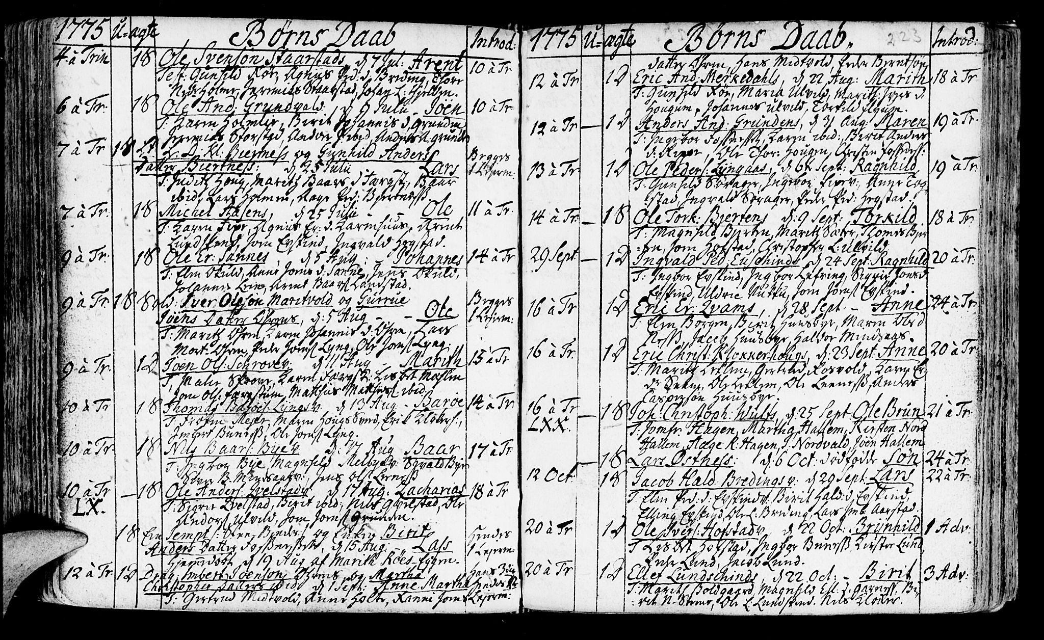 Ministerialprotokoller, klokkerbøker og fødselsregistre - Nord-Trøndelag, SAT/A-1458/723/L0231: Parish register (official) no. 723A02, 1748-1780, p. 223