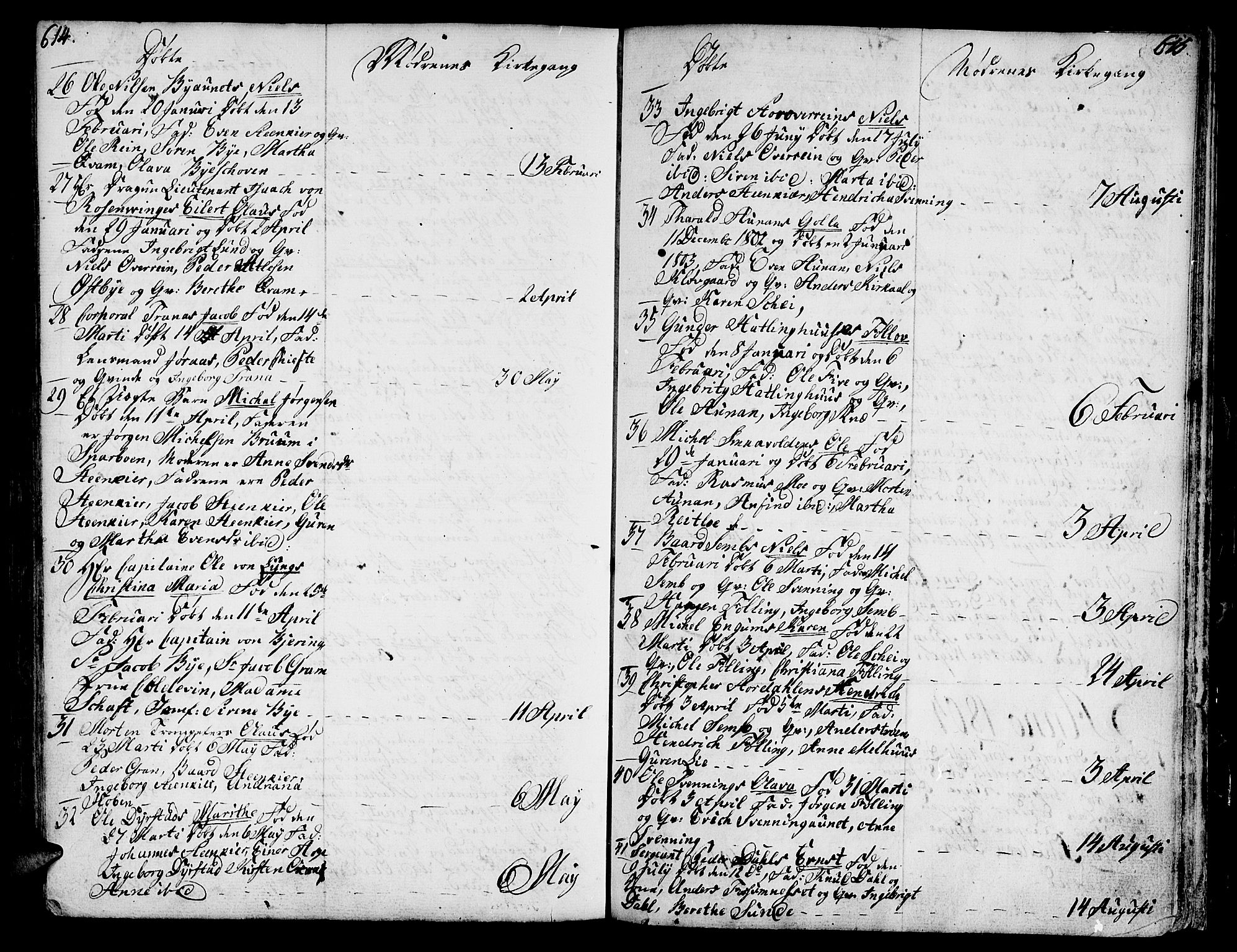 Ministerialprotokoller, klokkerbøker og fødselsregistre - Nord-Trøndelag, SAT/A-1458/746/L0440: Parish register (official) no. 746A02, 1760-1815, p. 614-615