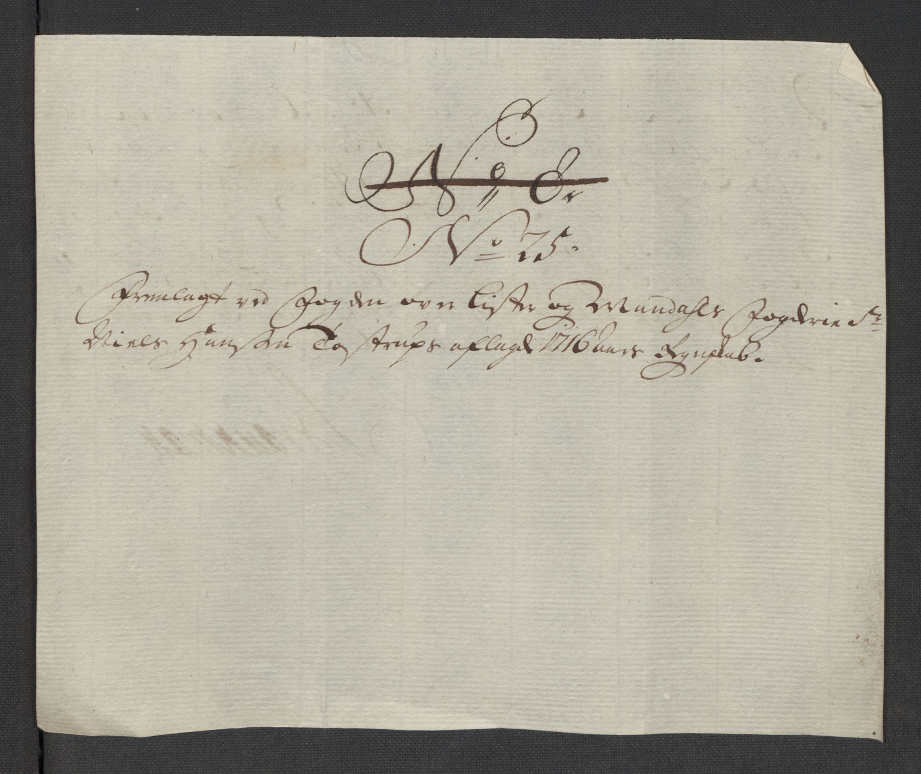 Rentekammeret inntil 1814, Reviderte regnskaper, Fogderegnskap, AV/RA-EA-4092/R43/L2560: Fogderegnskap Lista og Mandal, 1716, p. 230