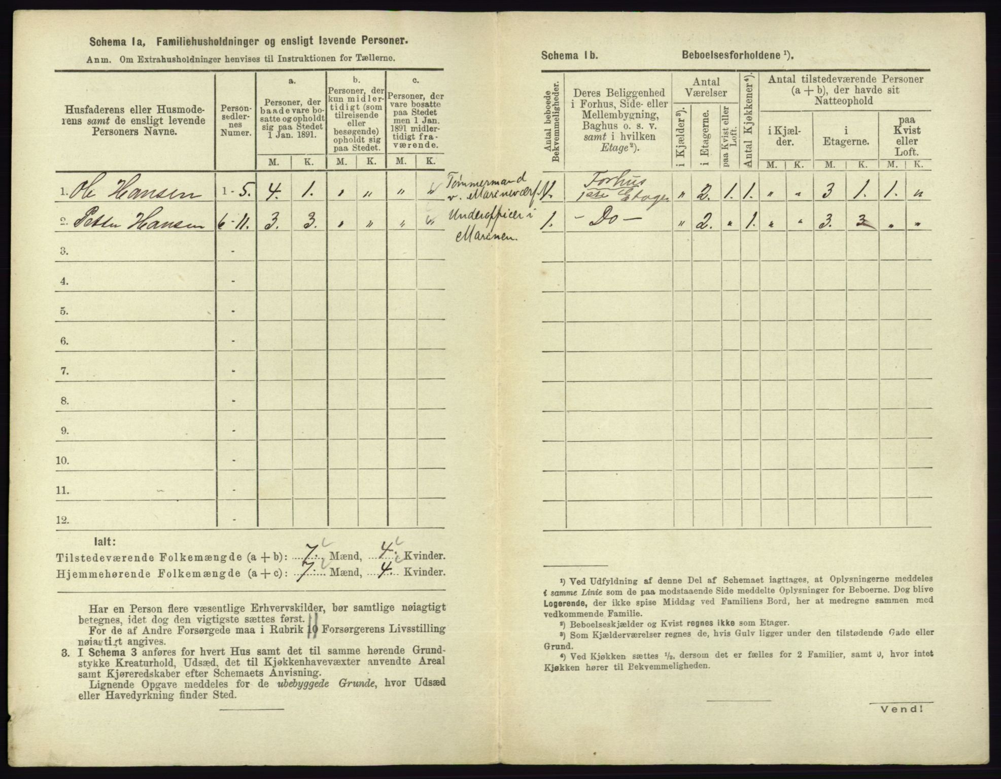 RA, 1891 census for 0703 Horten, 1891, p. 1042