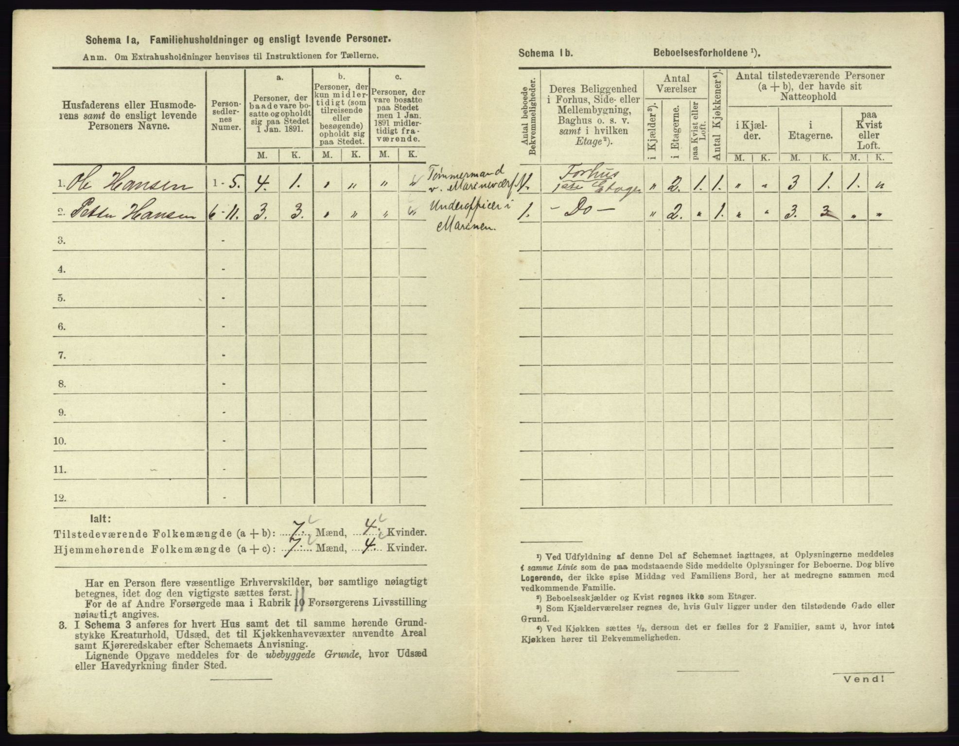 RA, 1891 census for 0703 Horten, 1891, p. 1042