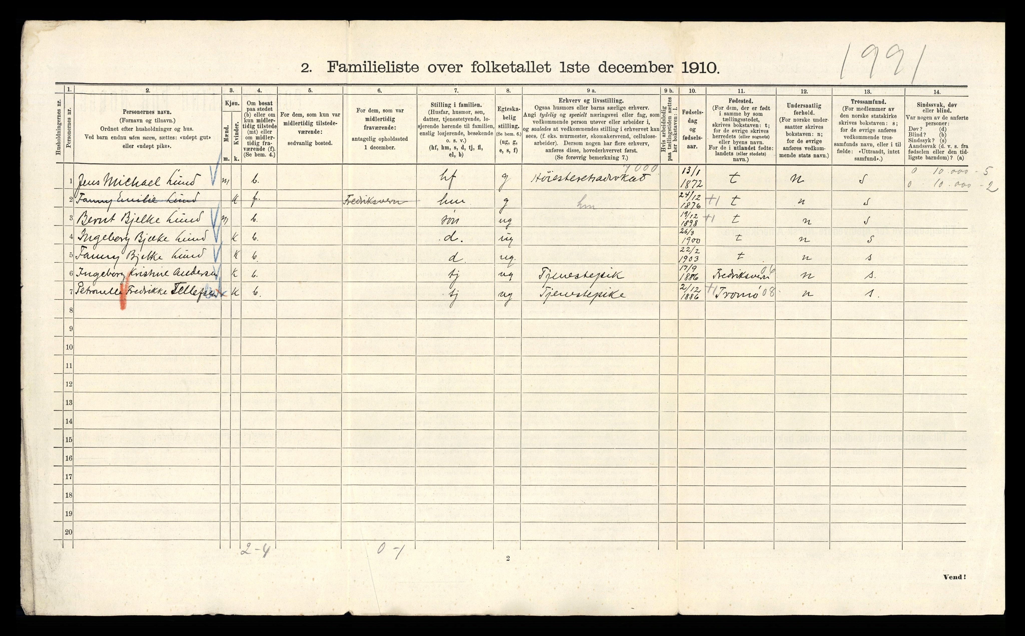 RA, 1910 census for Kristiania, 1910, p. 69428