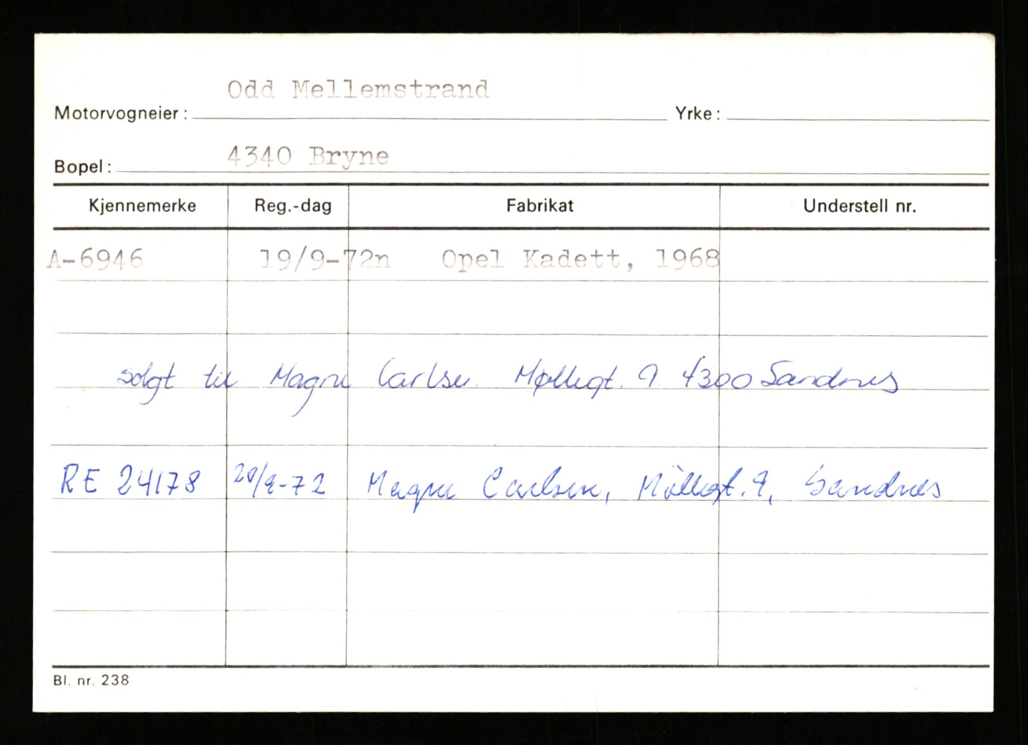 Stavanger trafikkstasjon, AV/SAST-A-101942/0/G/L0002: Registreringsnummer: 5791 - 10405, 1930-1971, p. 495