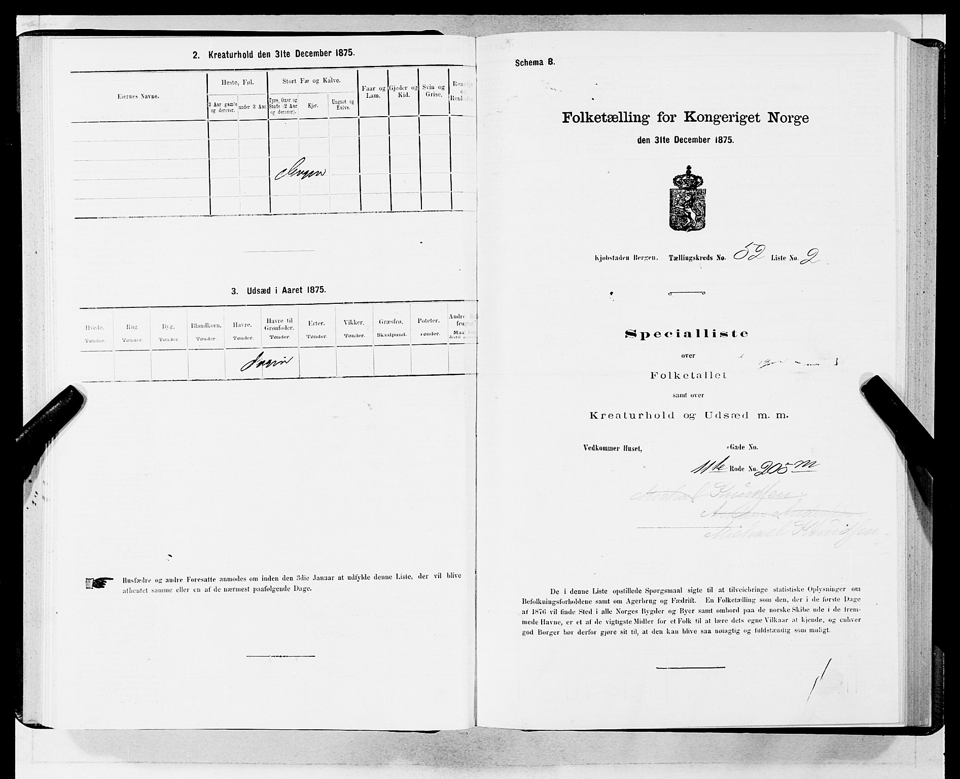 SAB, 1875 census for 1301 Bergen, 1875, p. 2727