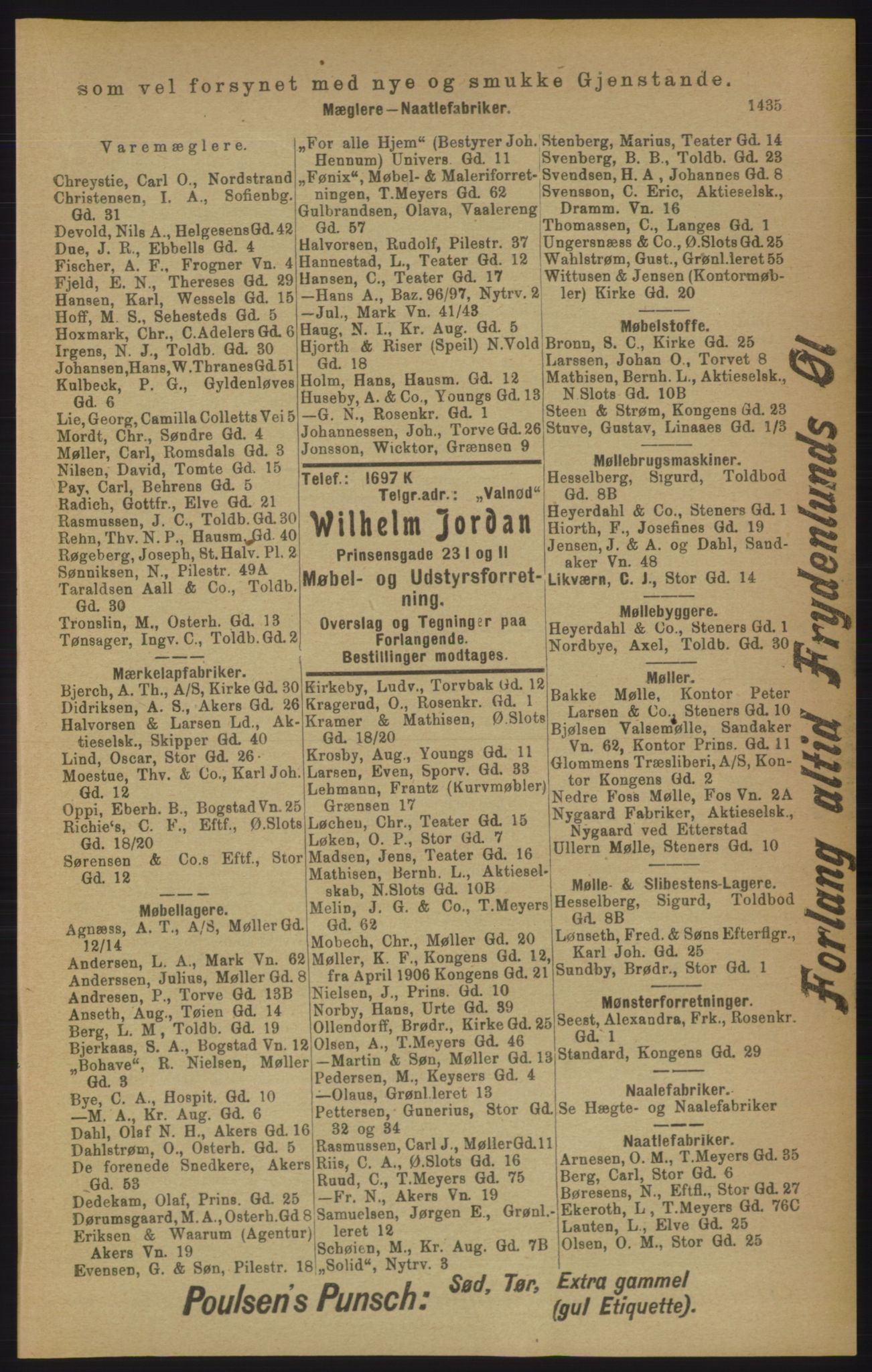 Kristiania/Oslo adressebok, PUBL/-, 1906, p. 1435