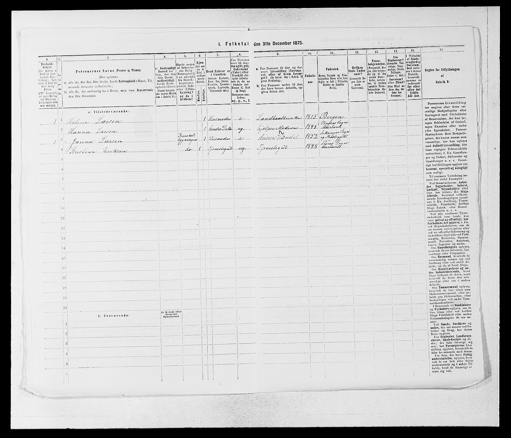 SAB, 1875 census for 1421P Aurland, 1875, p. 246