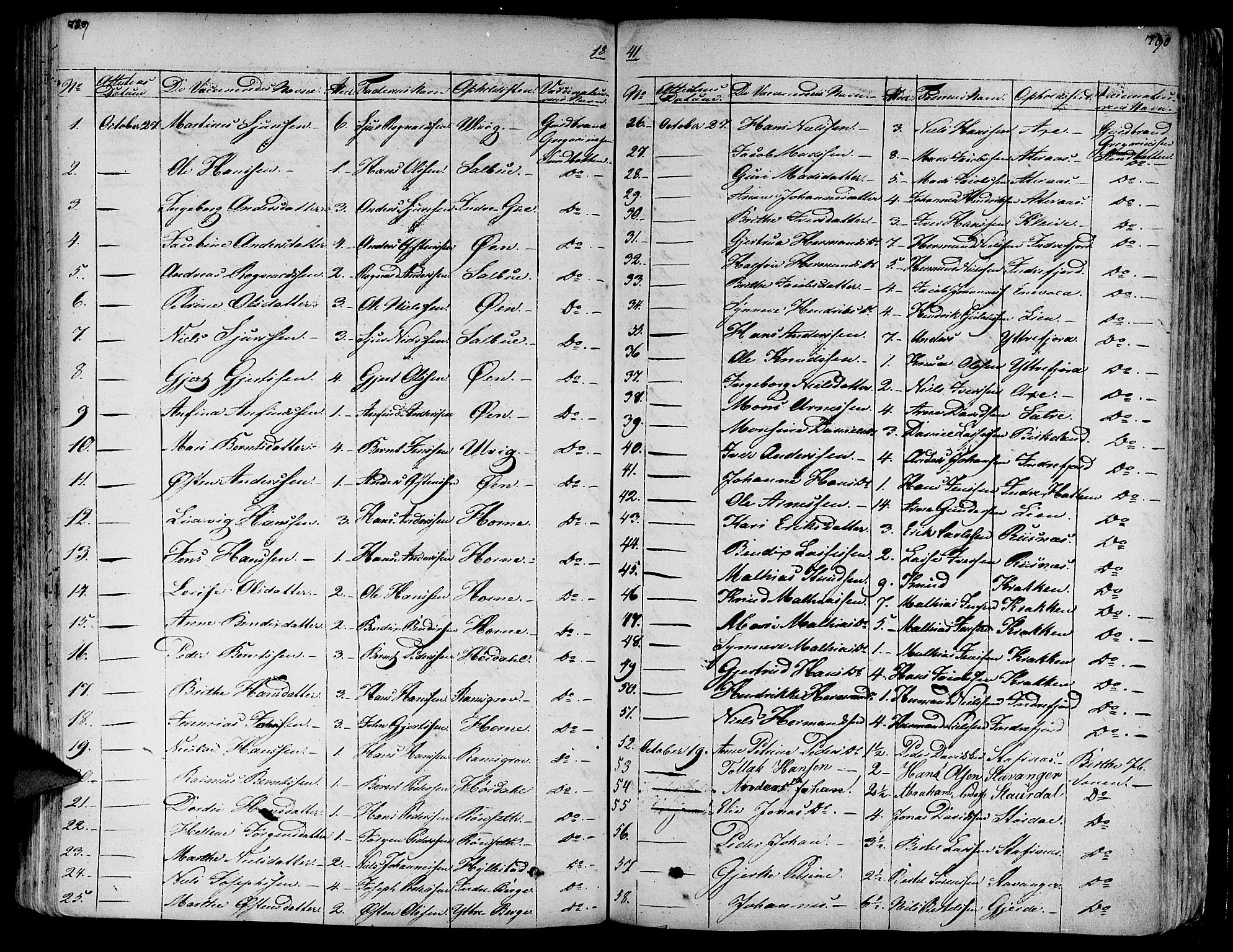 Askvoll sokneprestembete, SAB/A-79501/H/Haa/Haaa/L0010: Parish register (official) no. A 10, 1821-1844, p. 789-790