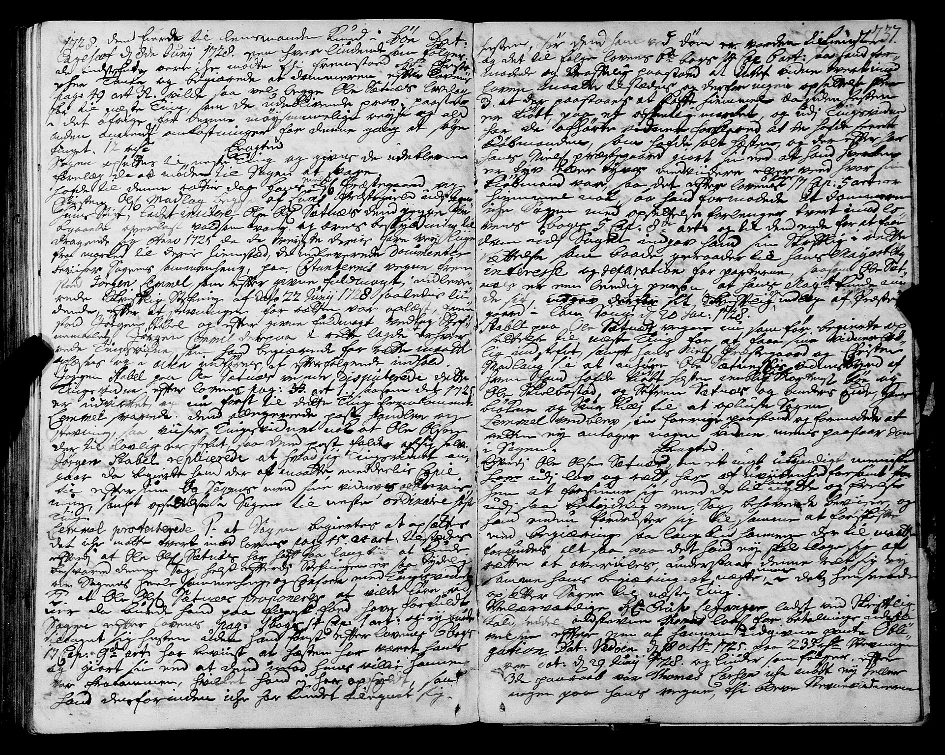 Romsdal sorenskriveri, SAT/A-4149/1/1/1A/L0009: Tingbok, 1722-1728, p. 236b-237a