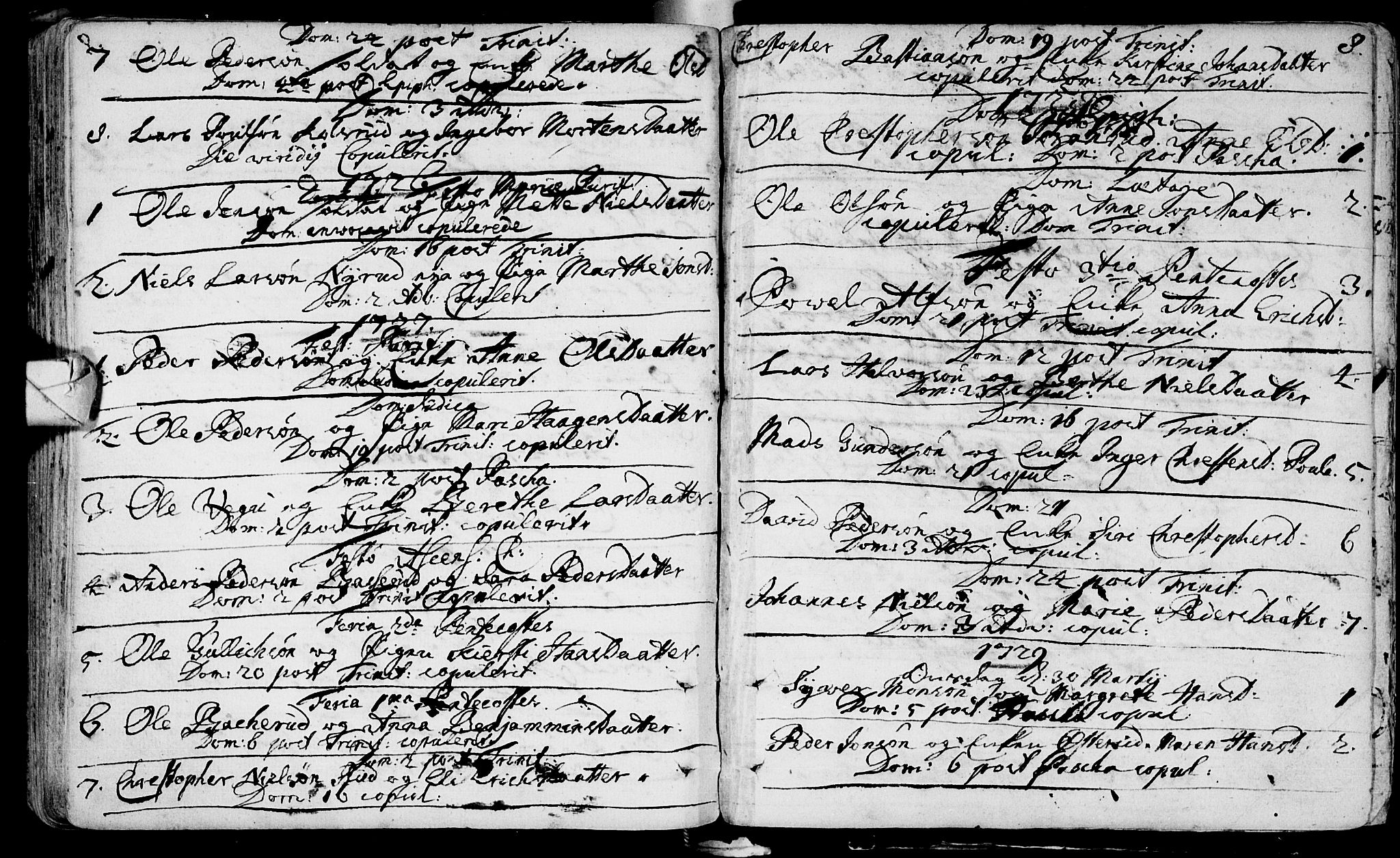 Eiker kirkebøker, AV/SAKO-A-4/F/Fa/L0005: Parish register (official) no. I 5 /2, 1721-1747