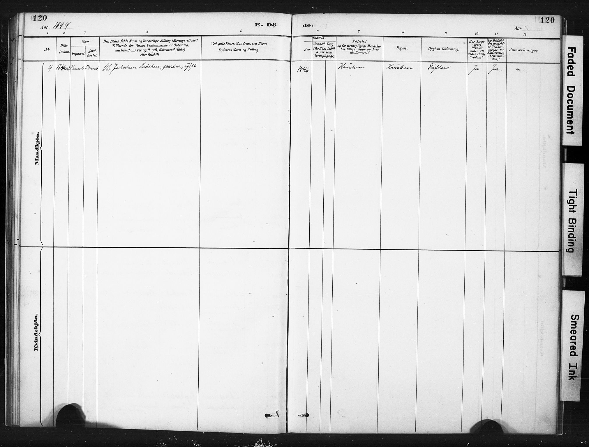 Torvastad sokneprestkontor, AV/SAST-A -101857/H/Ha/Haa/L0015: Parish register (official) no. A 14, 1888-1899, p. 120