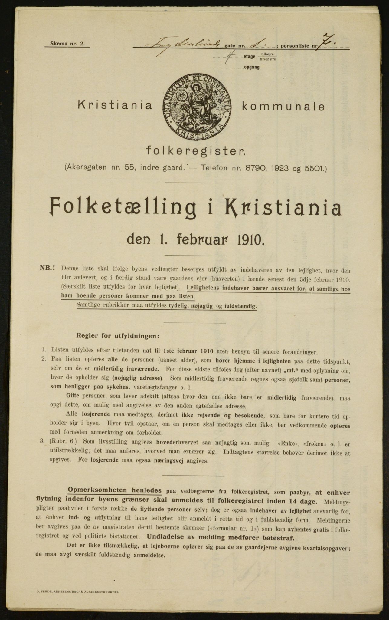 OBA, Municipal Census 1910 for Kristiania, 1910, p. 26179