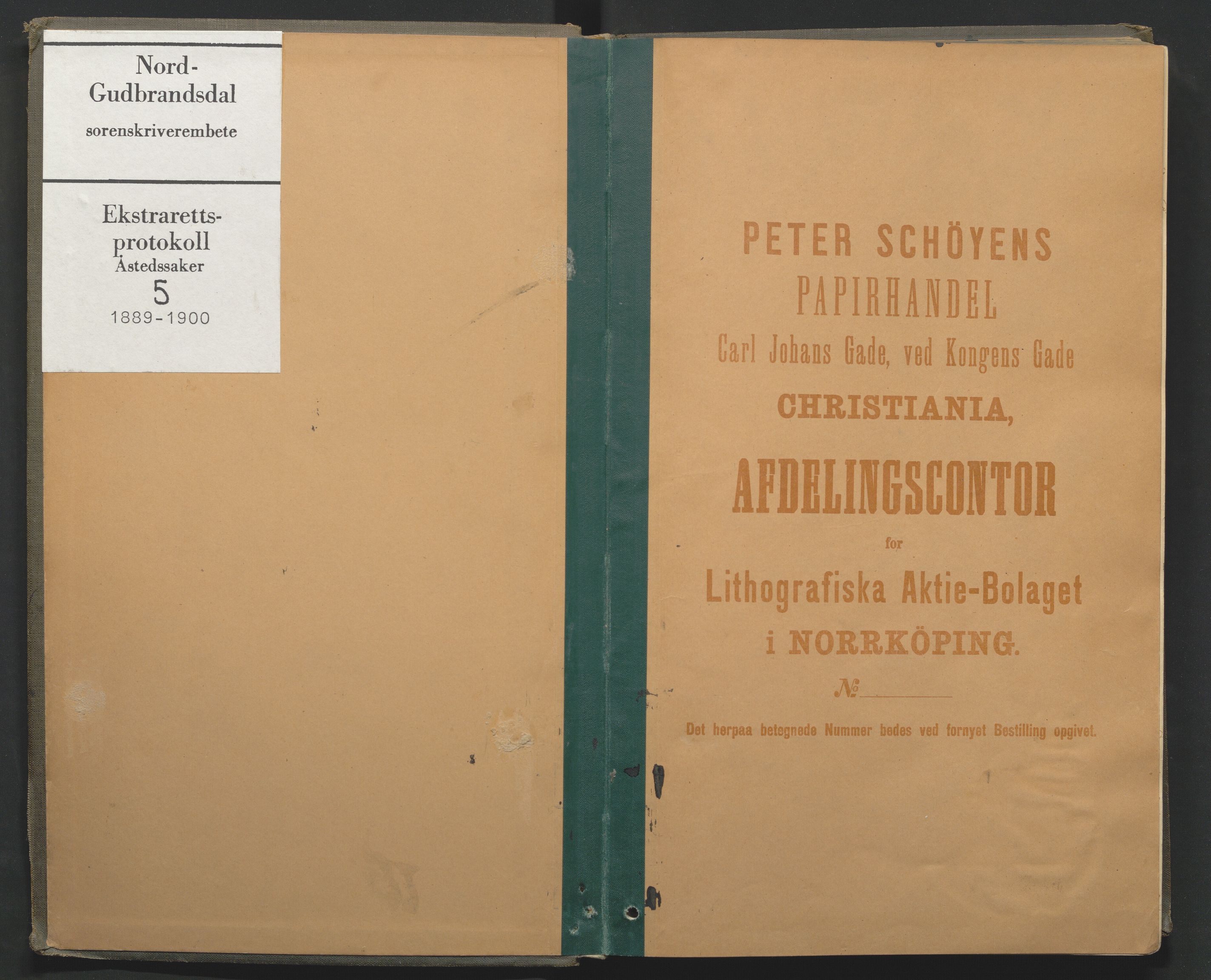 Nord-Gudbrandsdal tingrett, AV/SAH-TING-002/G/Gc/Gcb/L0005: Ekstrarettsprotokoll for åstedssaker, 1889-1900