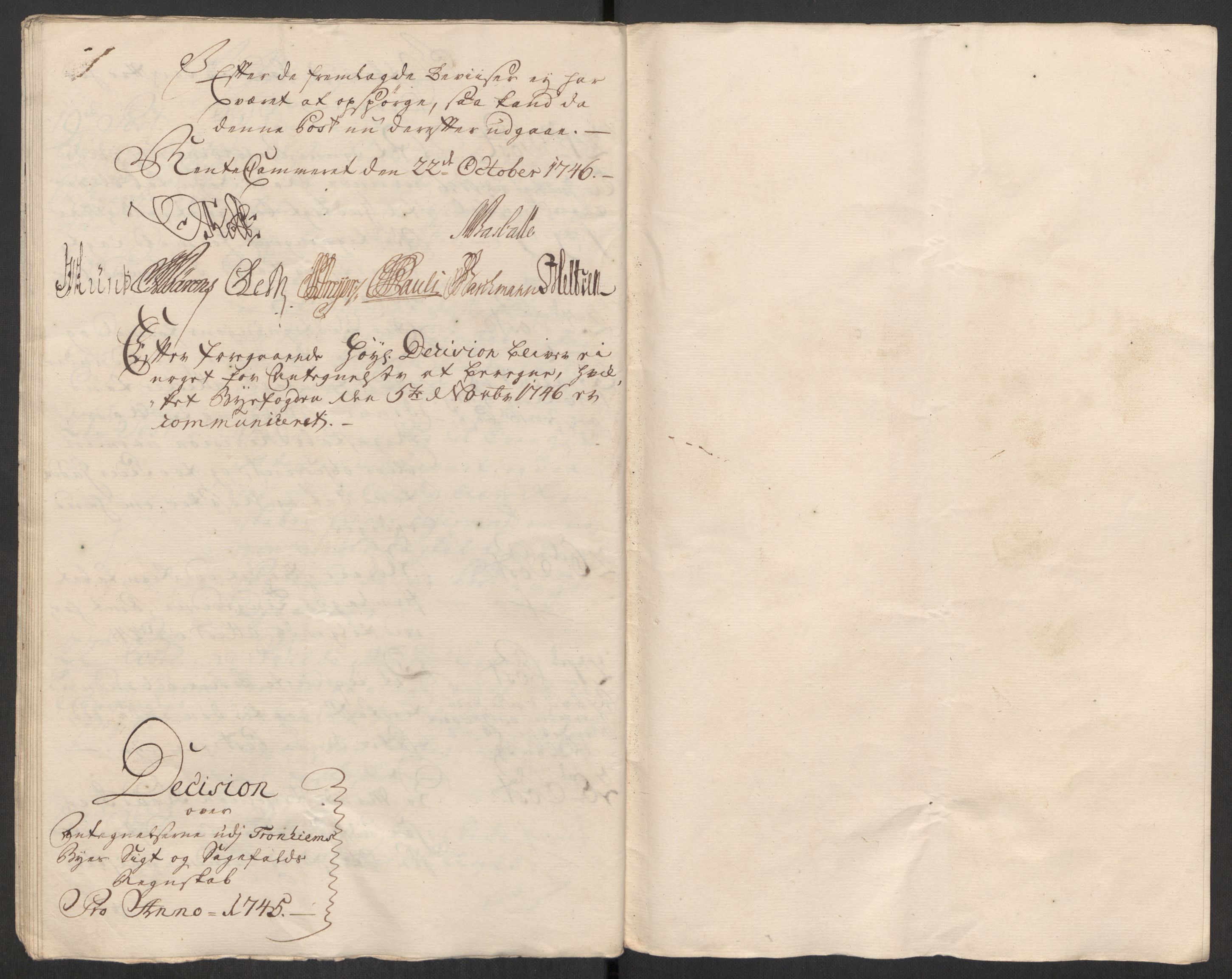 Rentekammeret inntil 1814, Reviderte regnskaper, Byregnskaper, AV/RA-EA-4066/R/Rs/L0541: [S22] Sikt og sakefall, 1743-1746, p. 287