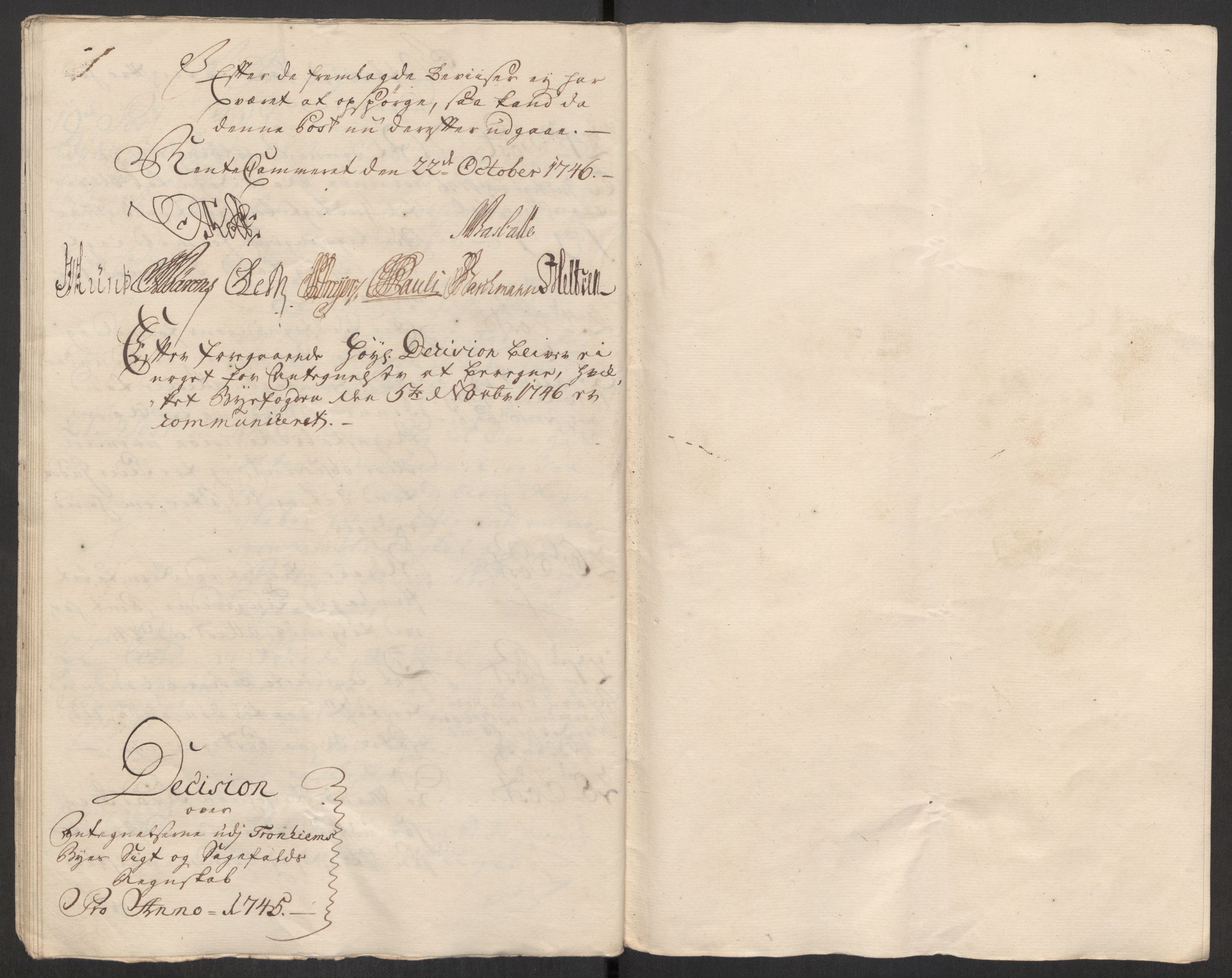 Rentekammeret inntil 1814, Reviderte regnskaper, Byregnskaper, RA/EA-4066/R/Rs/L0541: [S22] Sikt og sakefall, 1743-1746, p. 287