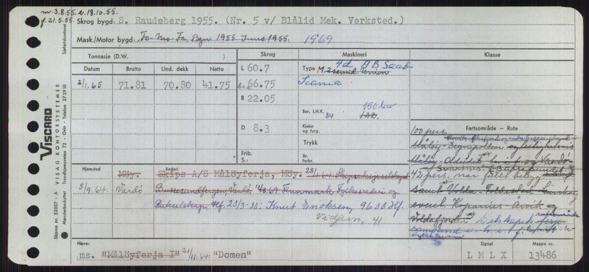 Sjøfartsdirektoratet med forløpere, Skipsmålingen, RA/S-1627/H/Ha/L0001/0002: Fartøy, A-Eig / Fartøy Bjør-Eig, p. 853