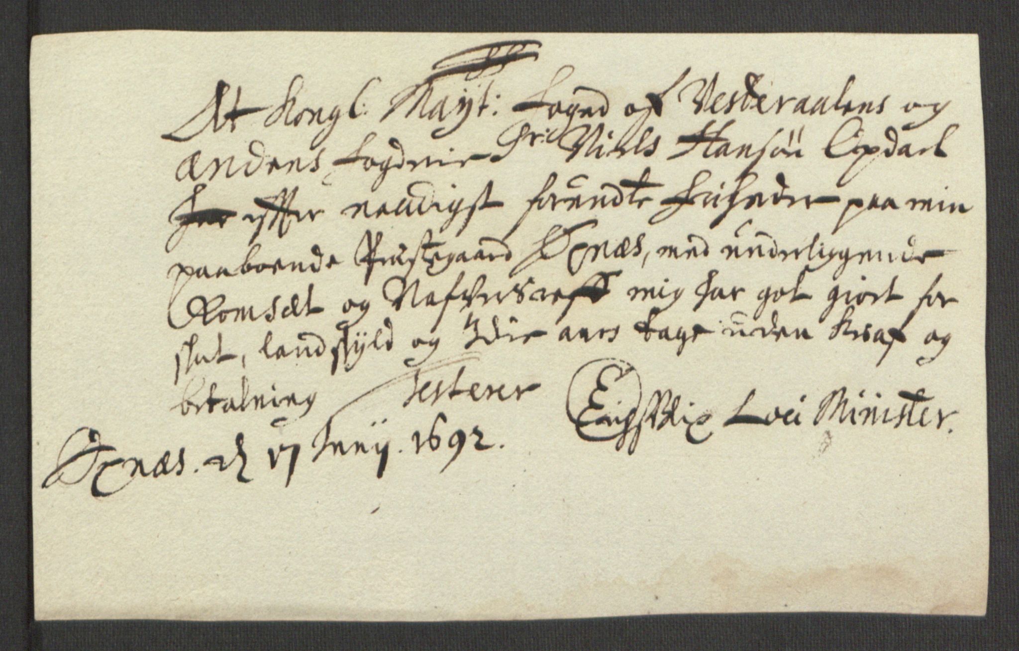 Rentekammeret inntil 1814, Reviderte regnskaper, Fogderegnskap, AV/RA-EA-4092/R67/L4677: Fogderegnskap Vesterålen, Andenes og Lofoten, 1694-1695, p. 357